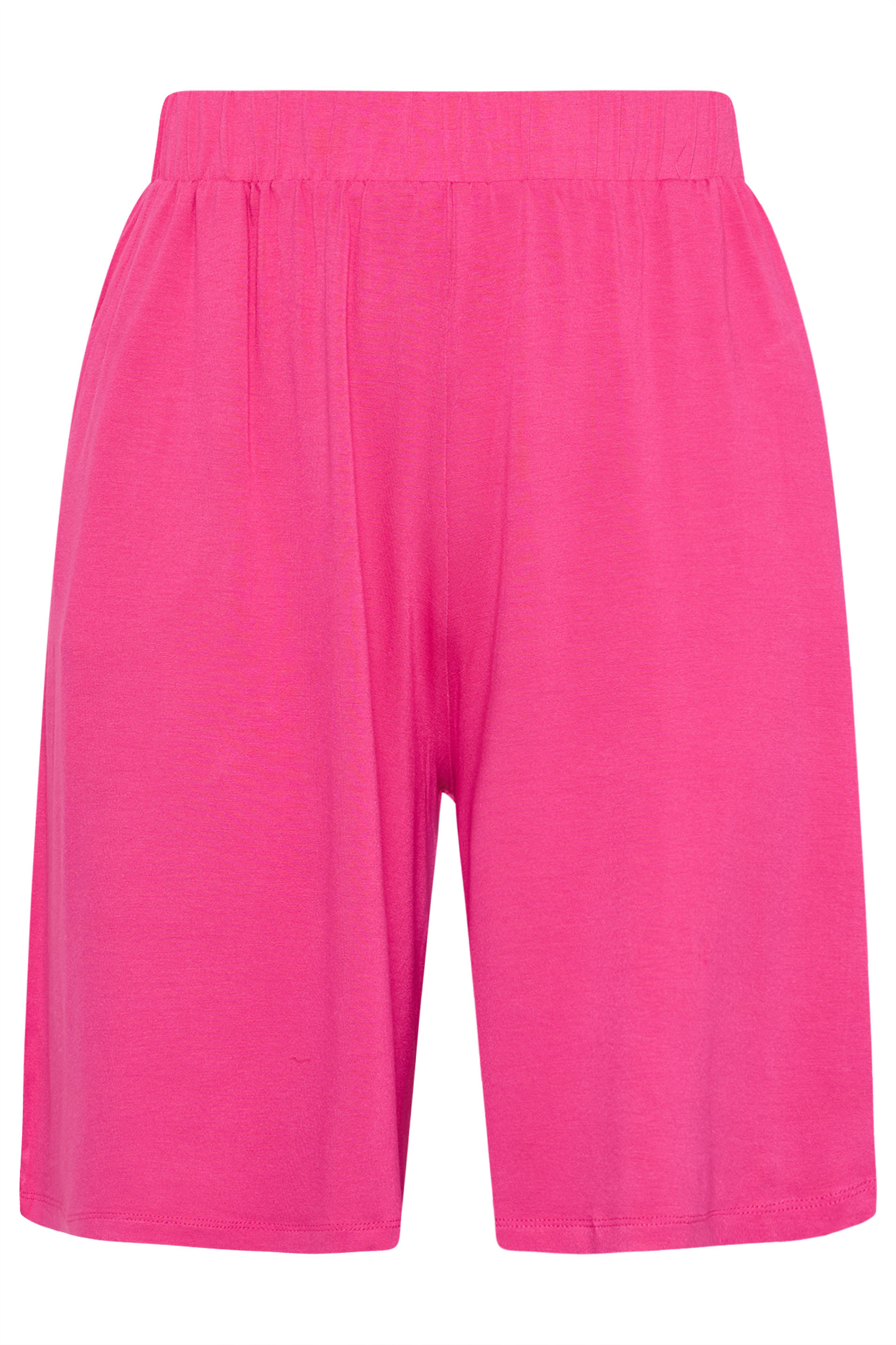YOURS Plus Size Pink Pocket Shorts | Yours Clothing 5