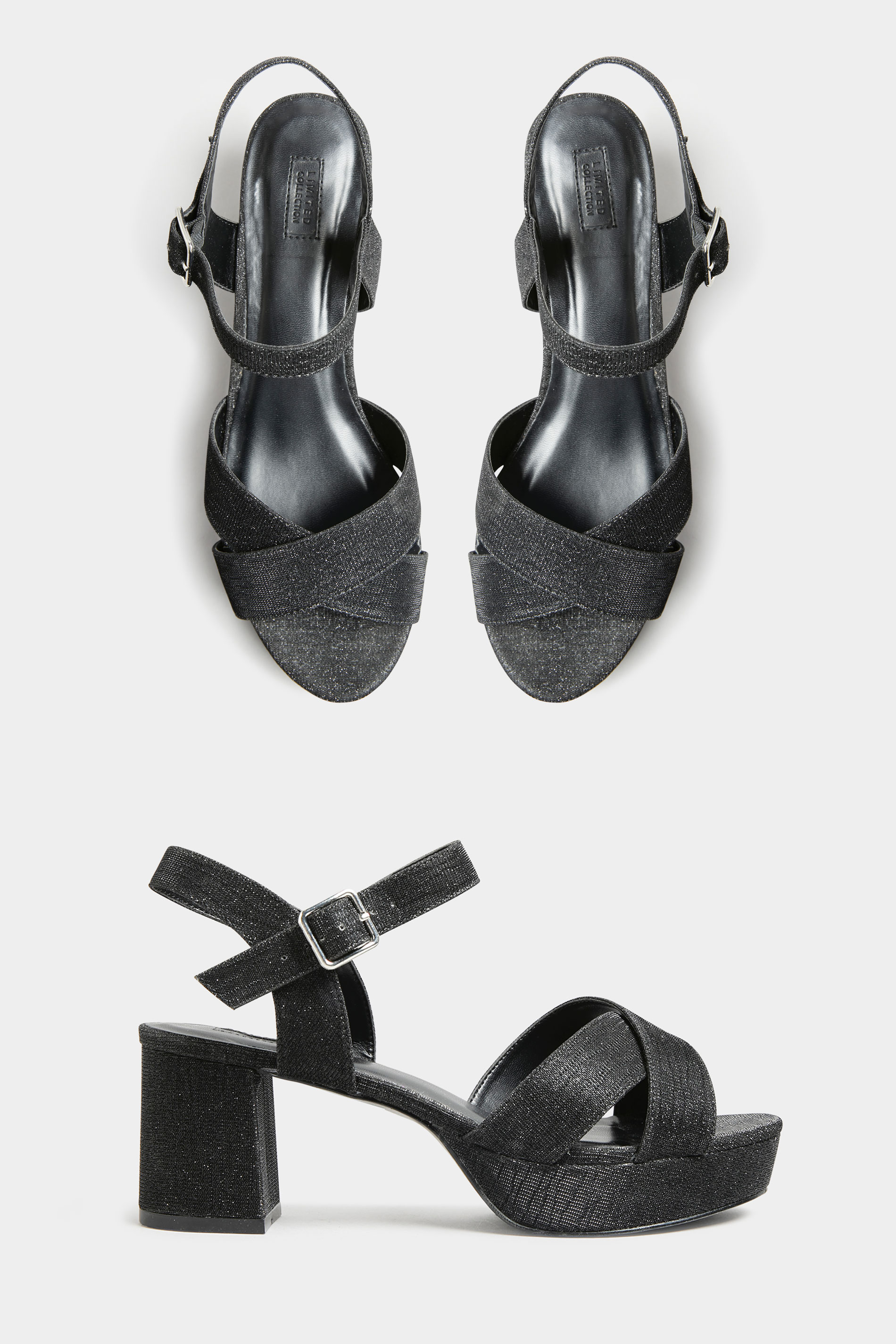 Even&Odd Wide Fit Platform heels - black - Zalando.de