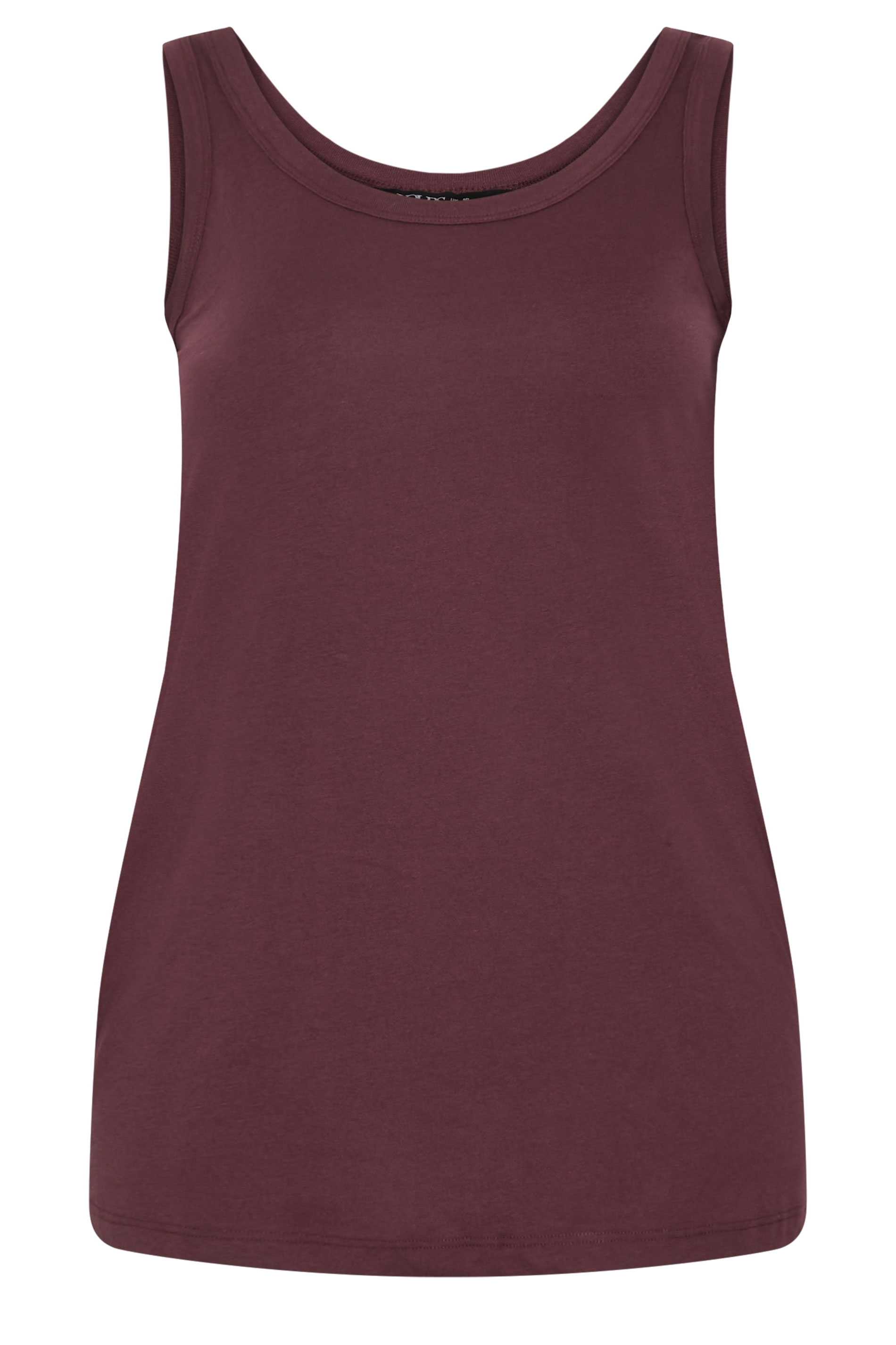YOURS Plus Size Purple Basic Core Vest Top | Yours Clothing 5