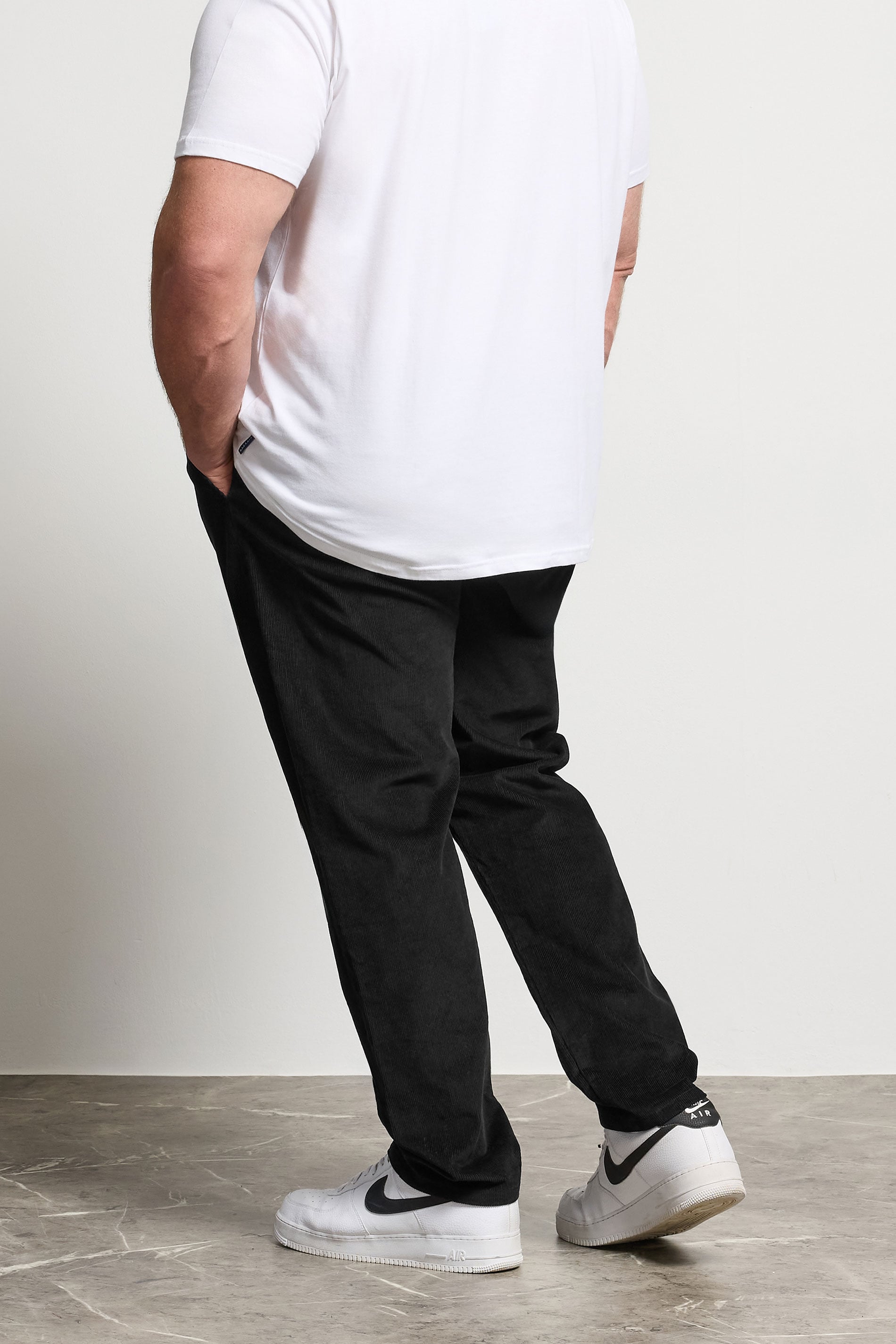 BadRhino Big & Tall Black Corduroy Trousers | BadRhino 4