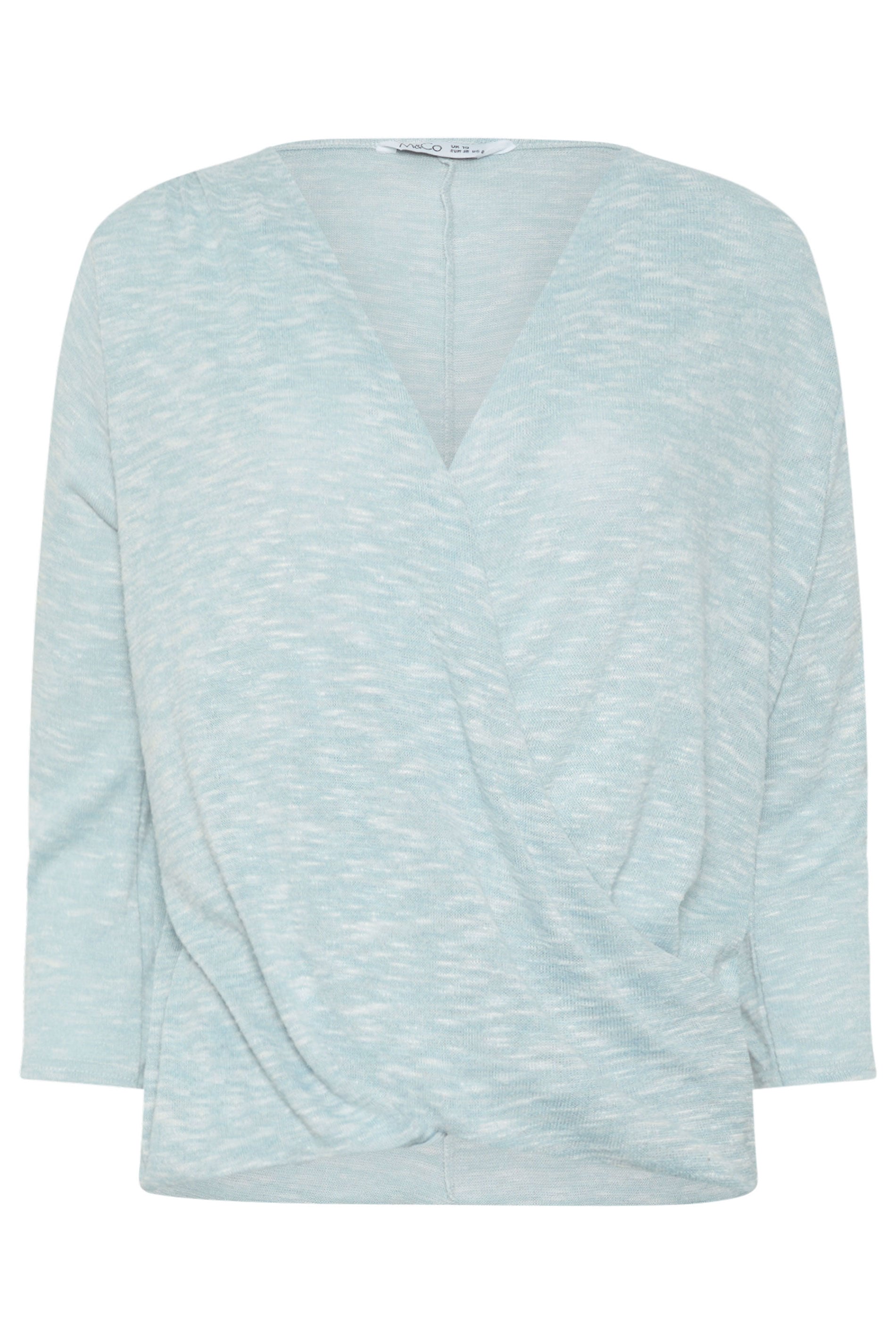 M&Co Light Blue Wrap Top | M&Co 5