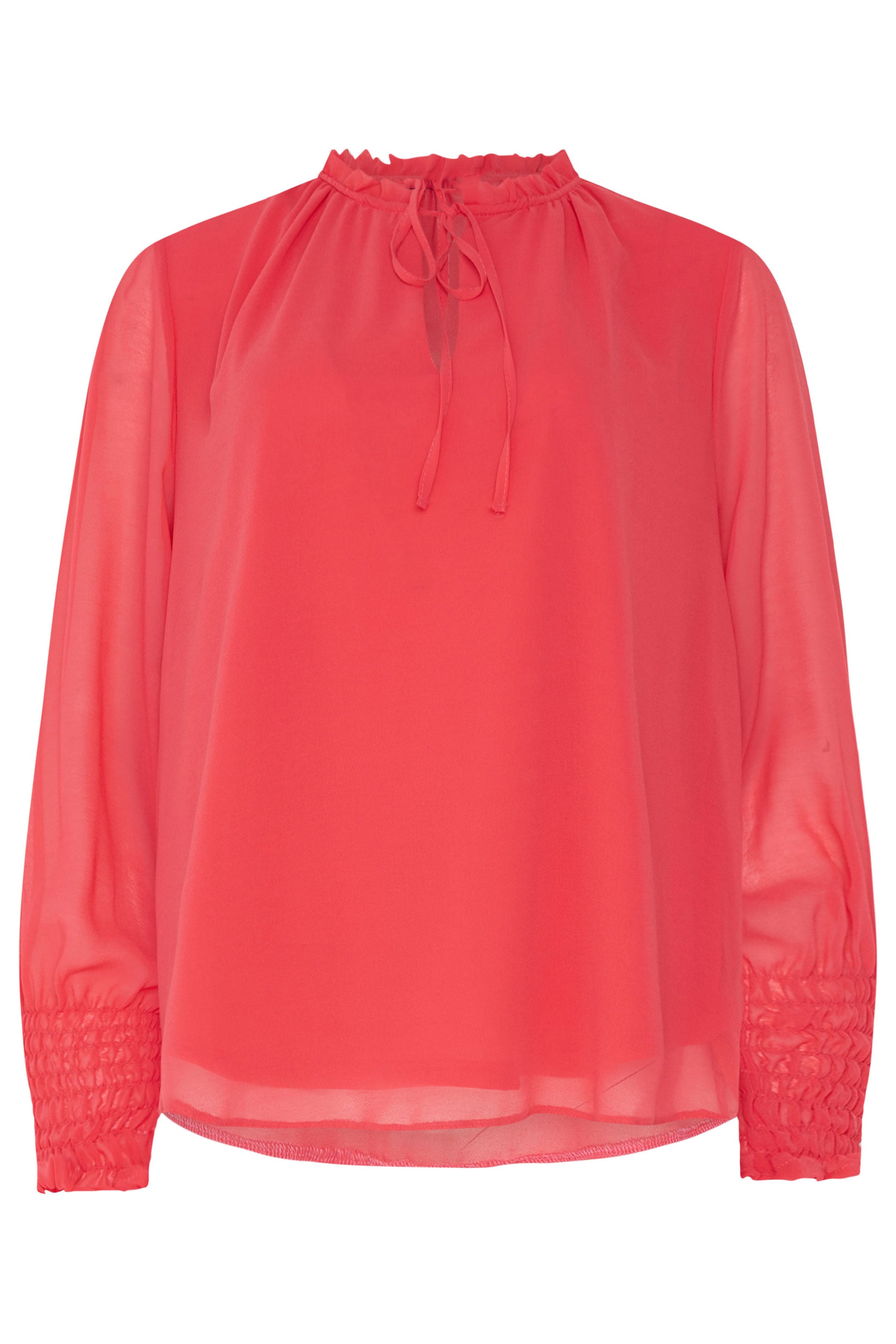 M&Co Orange Tie Neck Blouse | M&Co 5