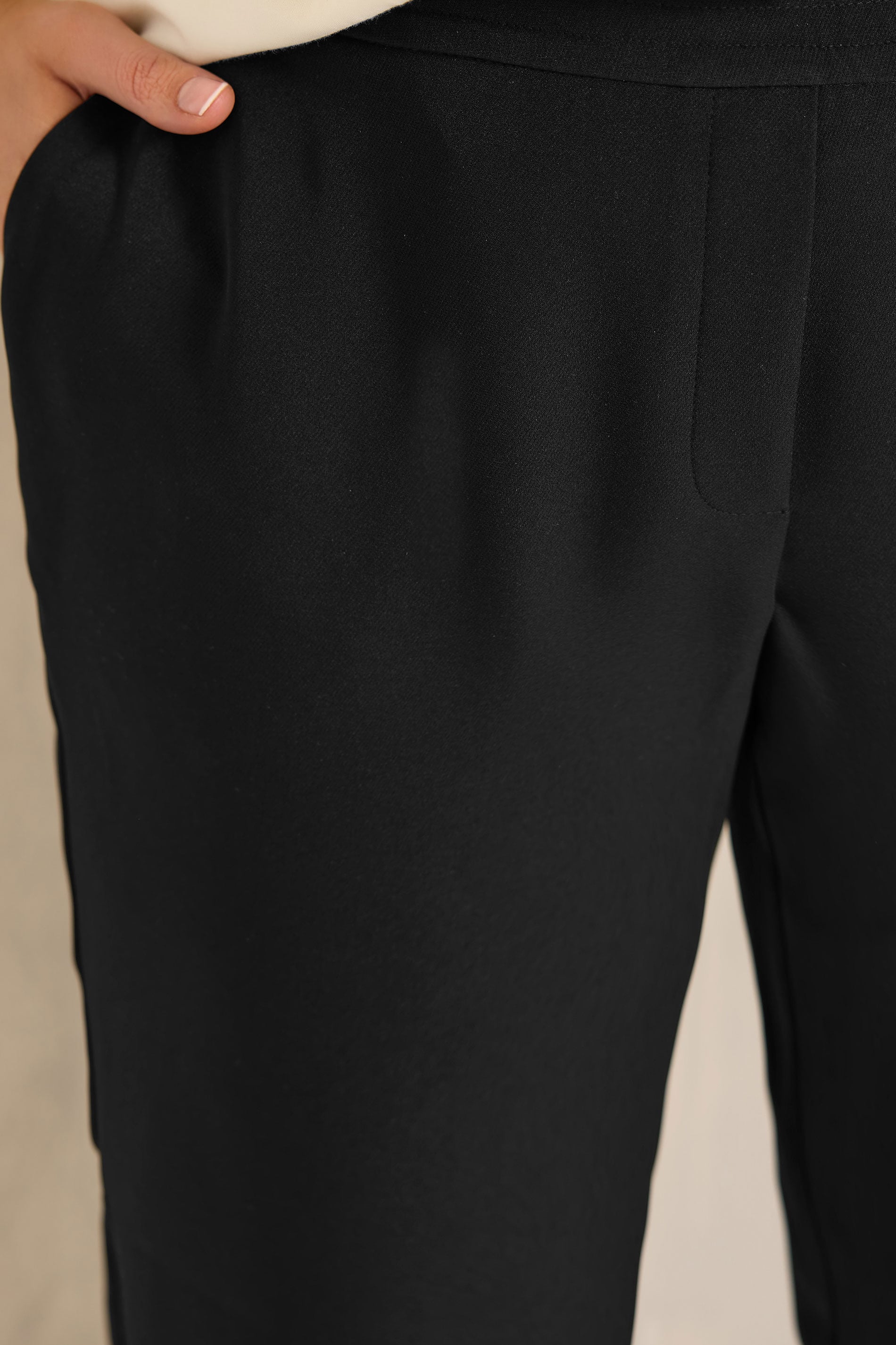 EVANS Plus Size Black Tapered Formal Trousers | Evans 5
