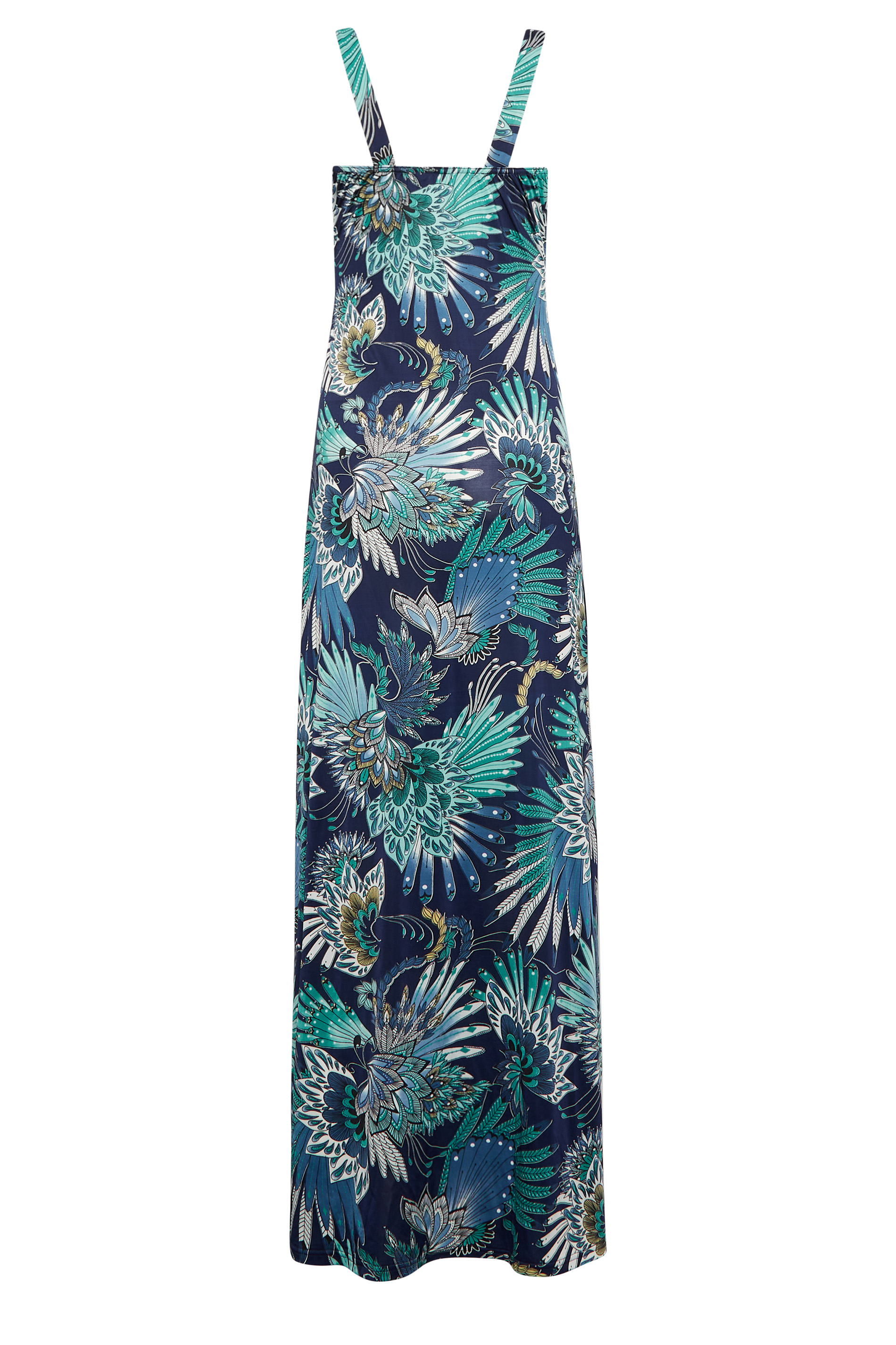 LTS Tall Women's Blue Floral Print V-Neck Sleeveless Maxi Dress | Long Tall Sally 3