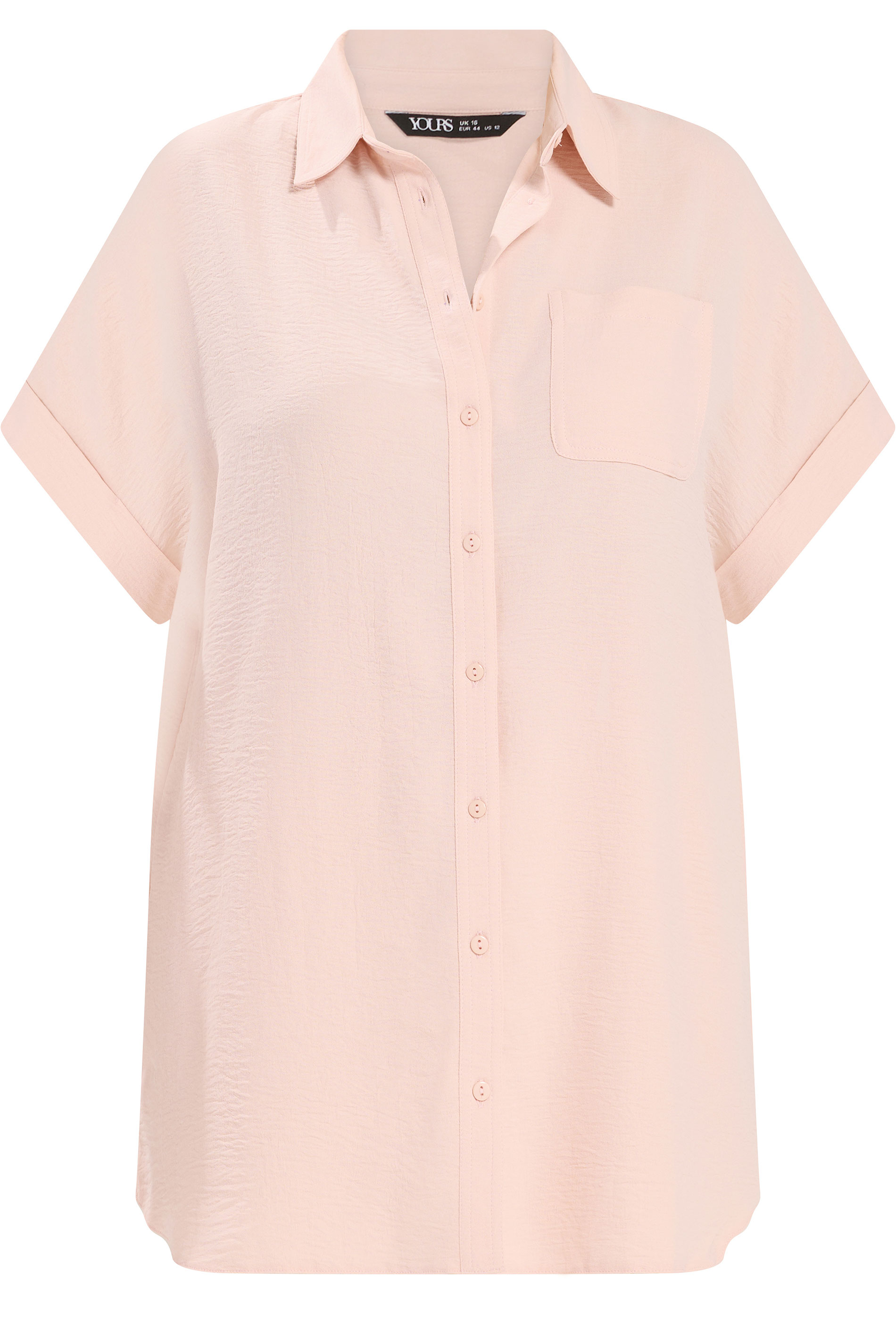 YOURS Plus Size Pink Grown On Sleeve Shirt | Yours Clothing 5