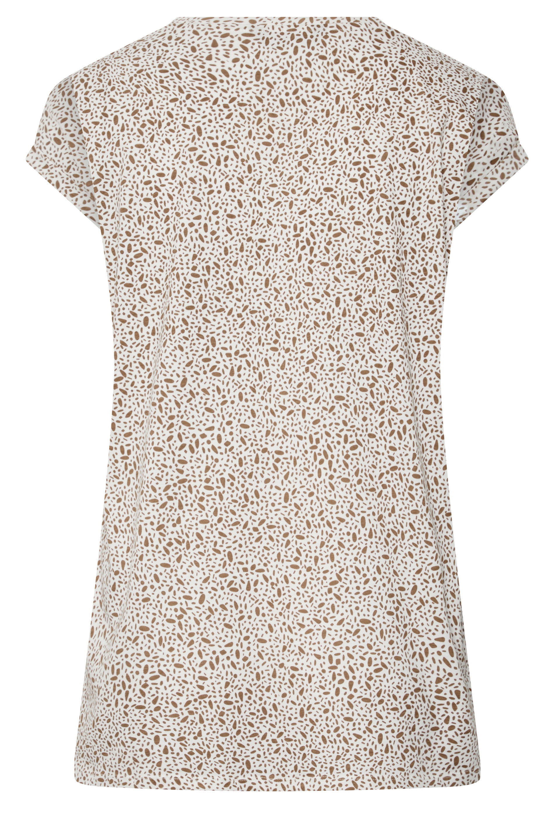 YOURS Plus Size Ivory White Pebble Print Blouse | Yours Clothing 2