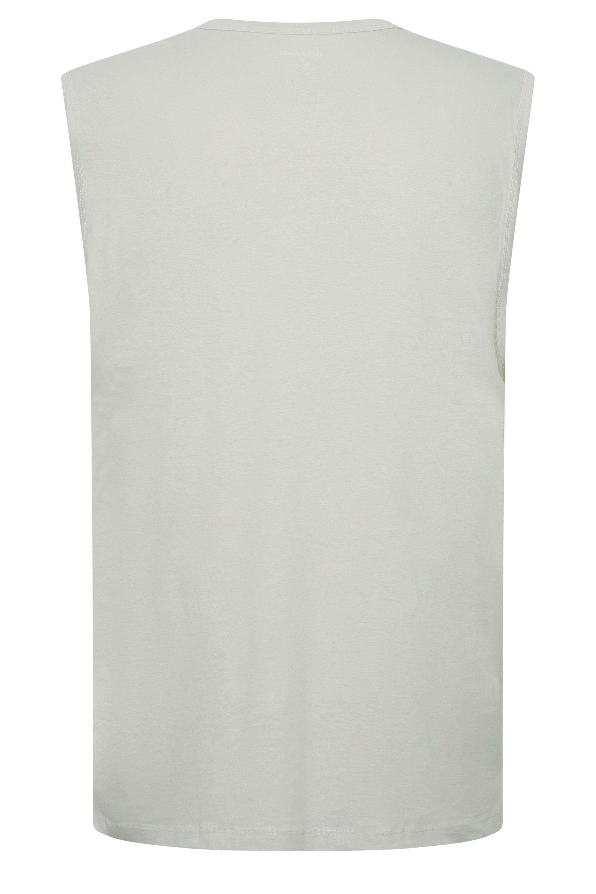 JACK & JONES 3 PACK Big & Tall White, Black, and Light Blue Tanktops | BadRhino 6