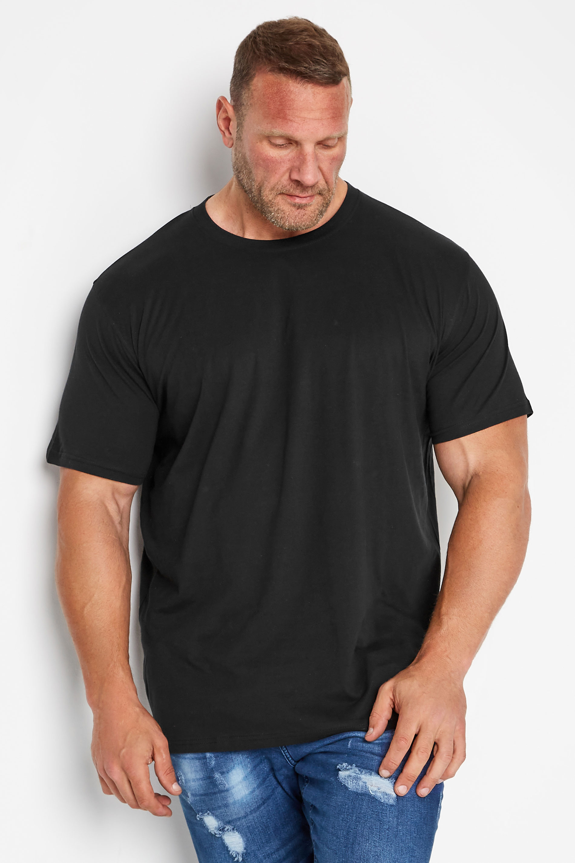 D555 Big & Tall 2 PACK Black & White T-Shirts| BadRhino 2