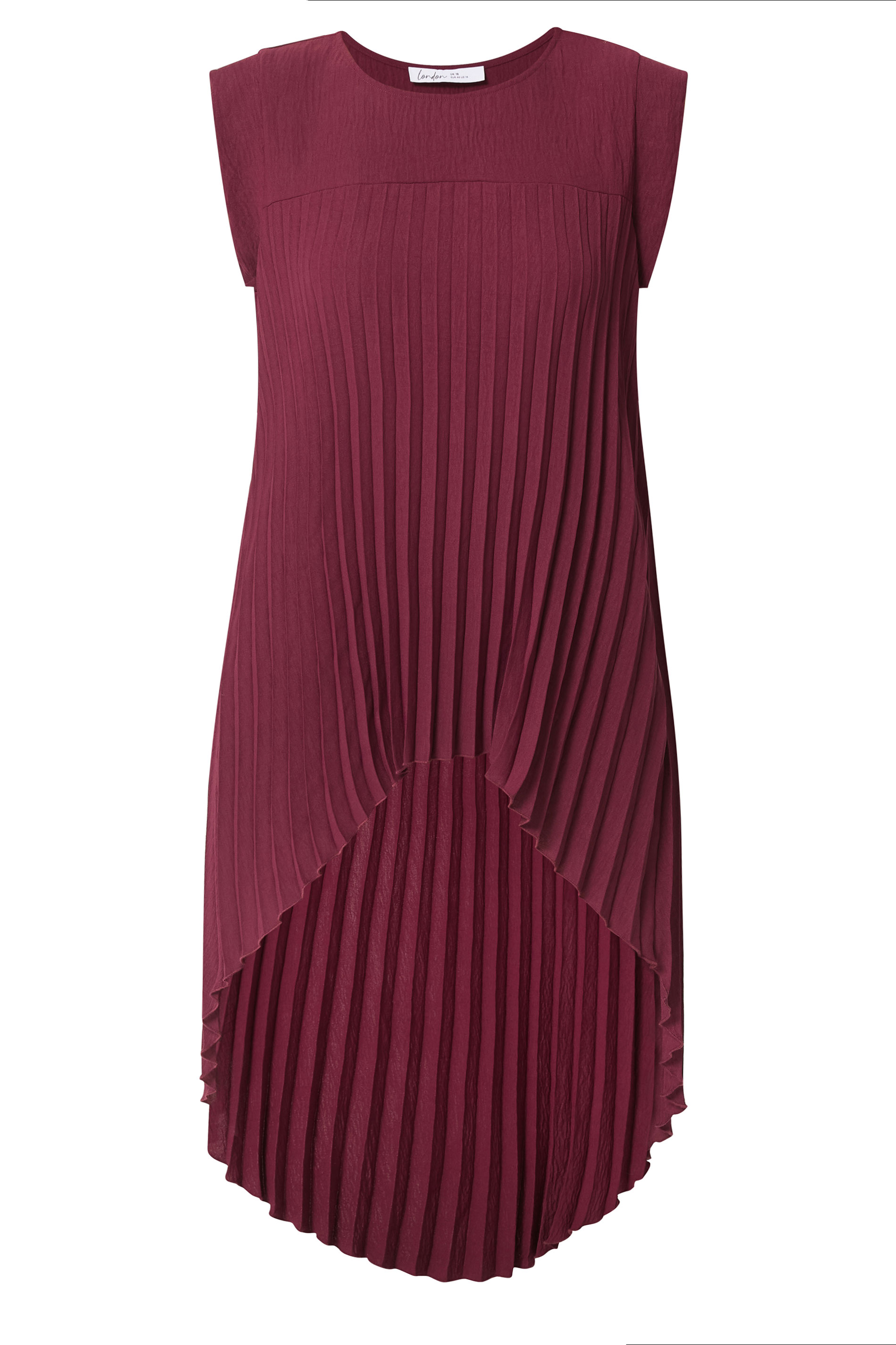 YOURS LONDON Plus Size Purple Pleated Top | Yours Clothing 5