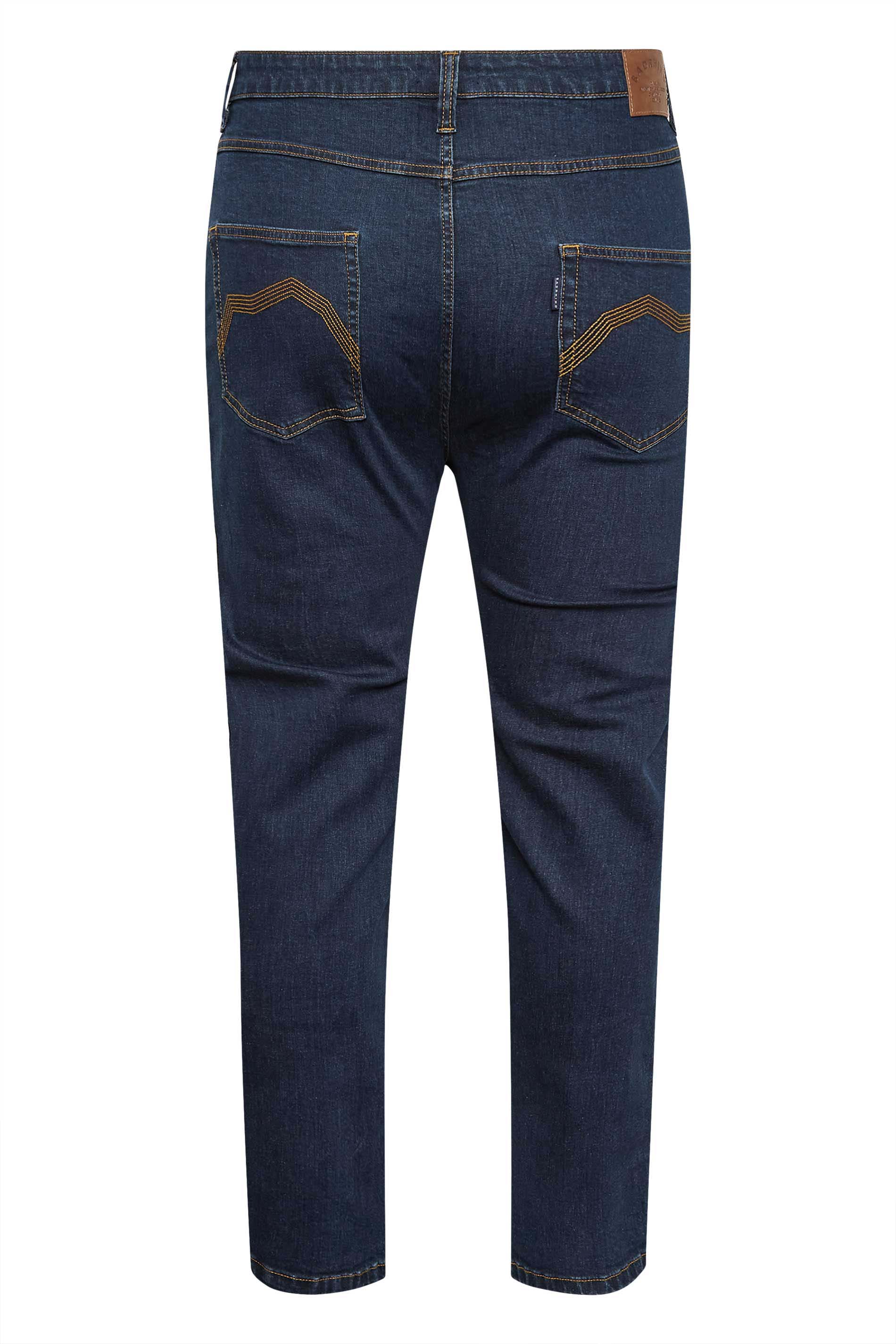 BadRhino Big & Tall Indigo Dark Blue Stretch Jeans | BadRhino 3