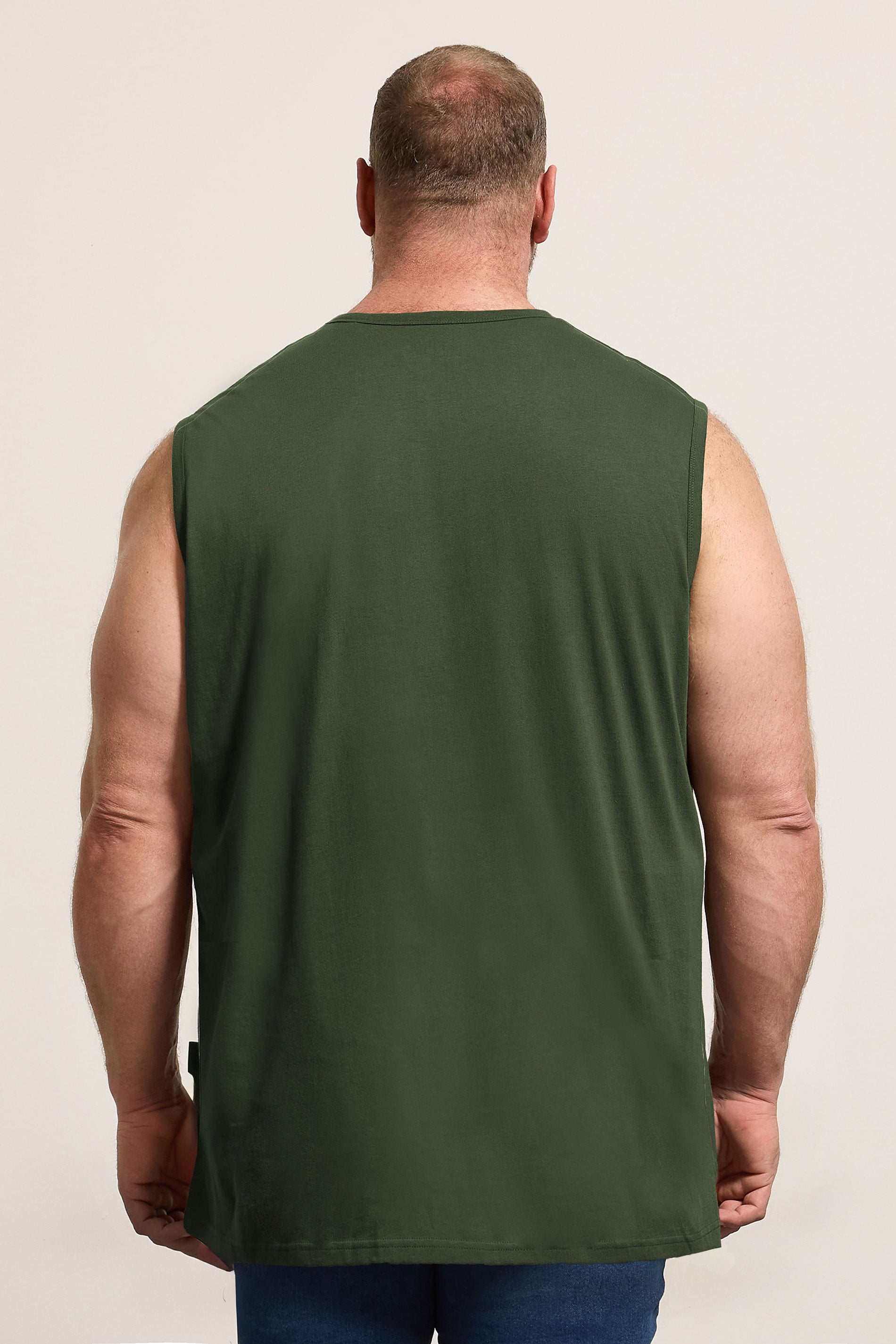 BadRhino Big & Tall Black/White/Navy/Khaki/Grey 5 Pack Extra Long Muscle Vests | BadRhino 5
