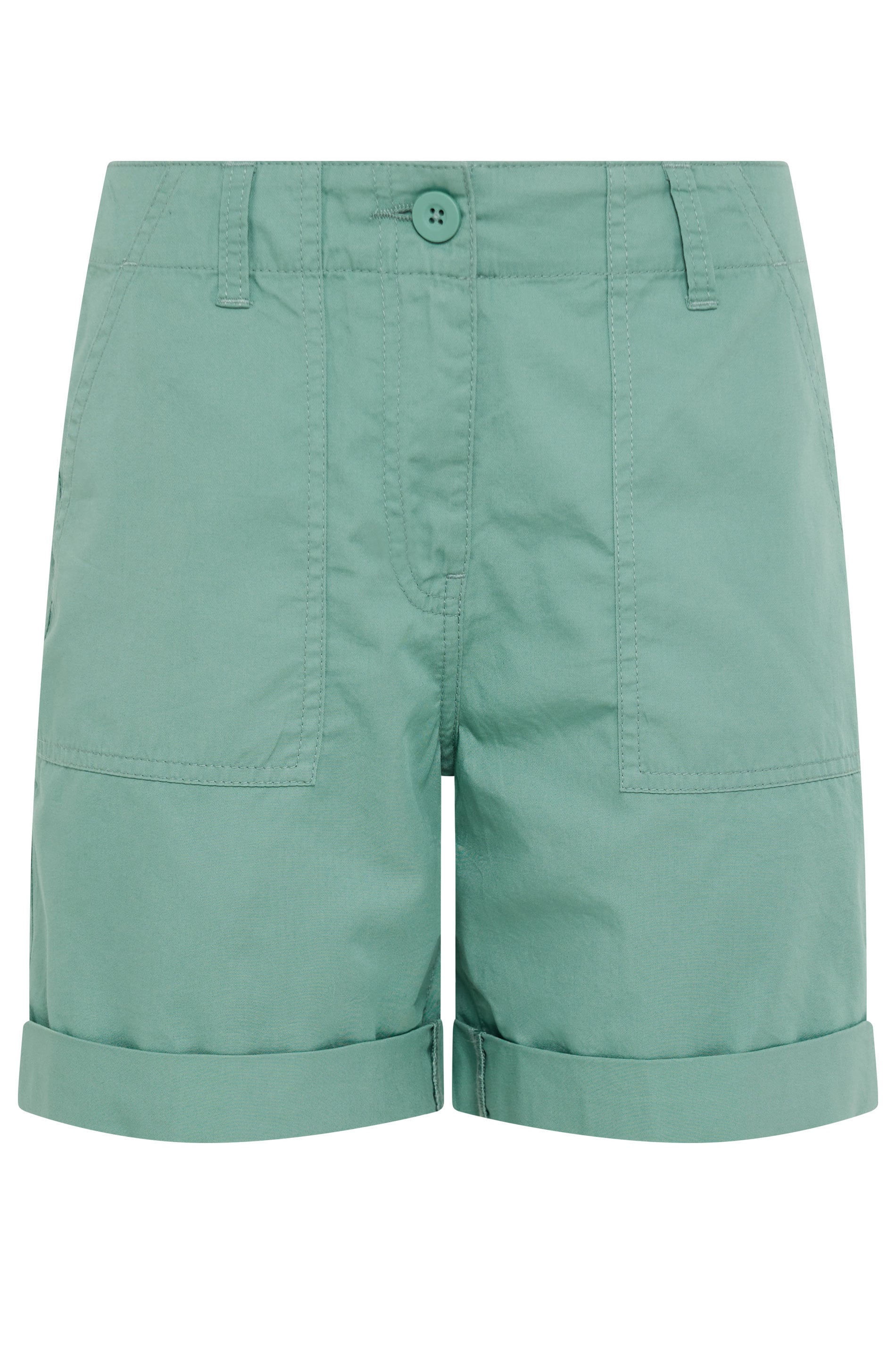 M&Co Green Cotton Poplin Shorts | M&Co 5