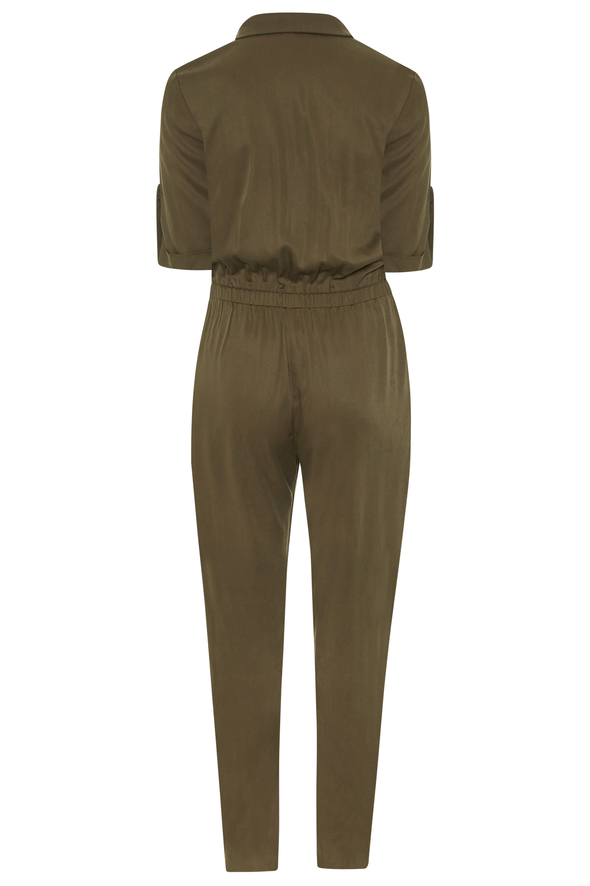 Khaki Shirt Military Jumpsuit | Long Tall Sally