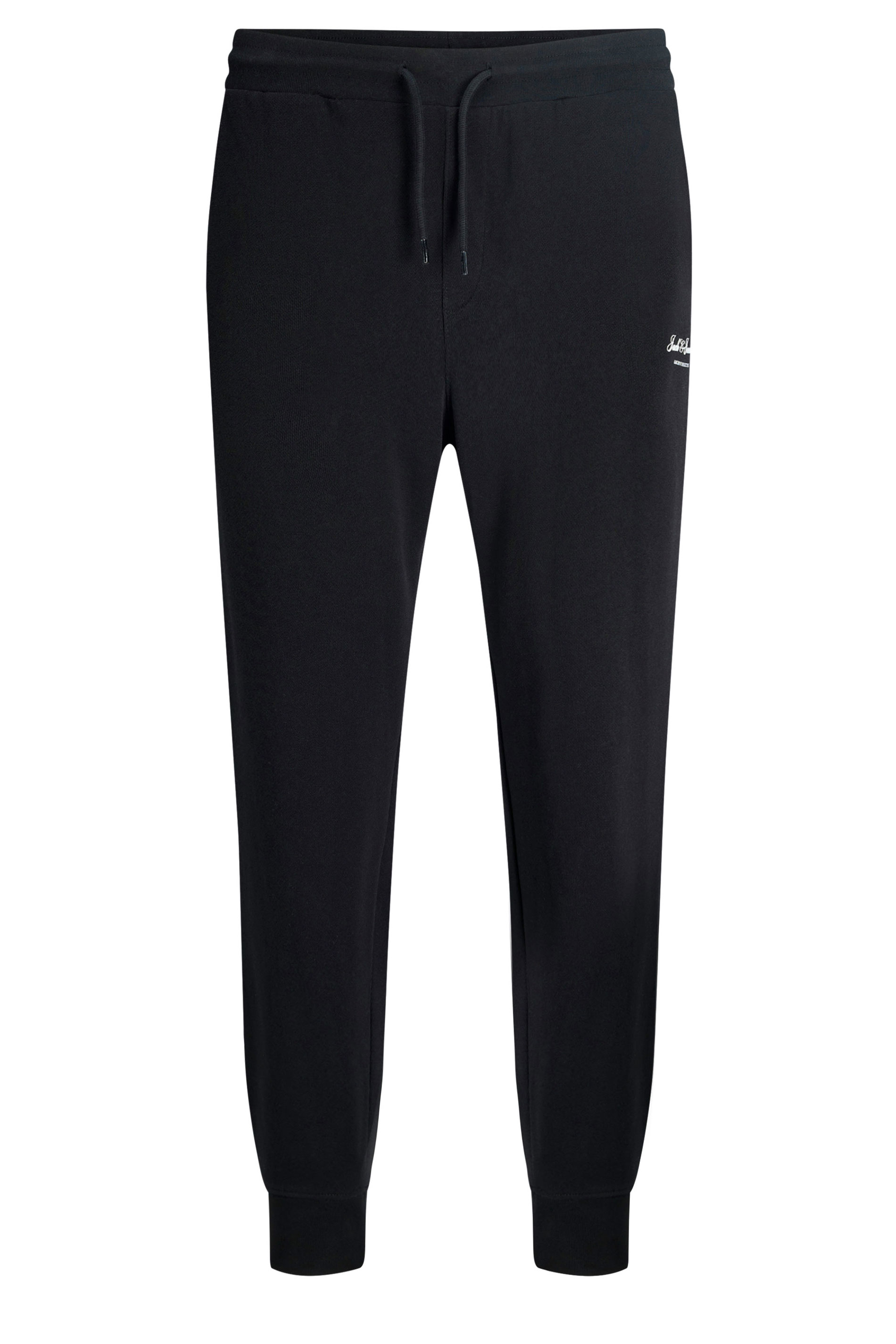 JACK & JONES Big & Tall Black Logo Printed Joggers | BadRhino 2