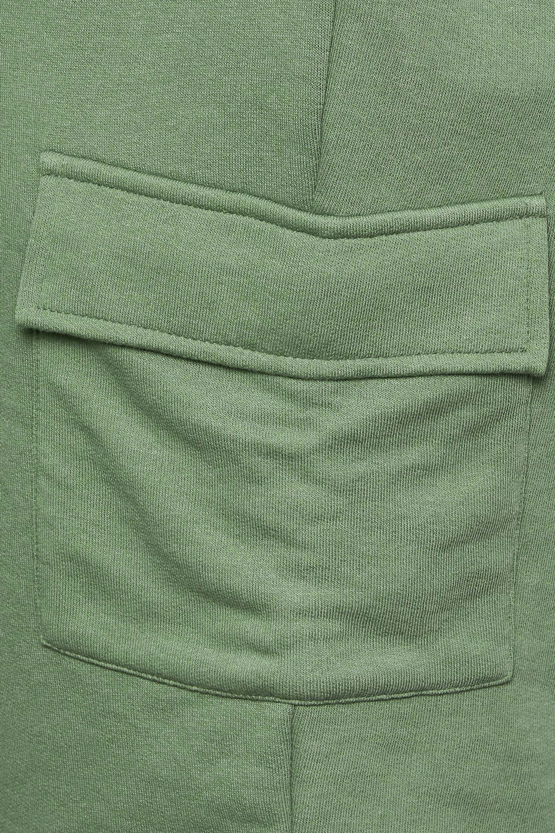 YOURS Plus Size Sage Green Cargo Jogger Shorts | Yours Clothing