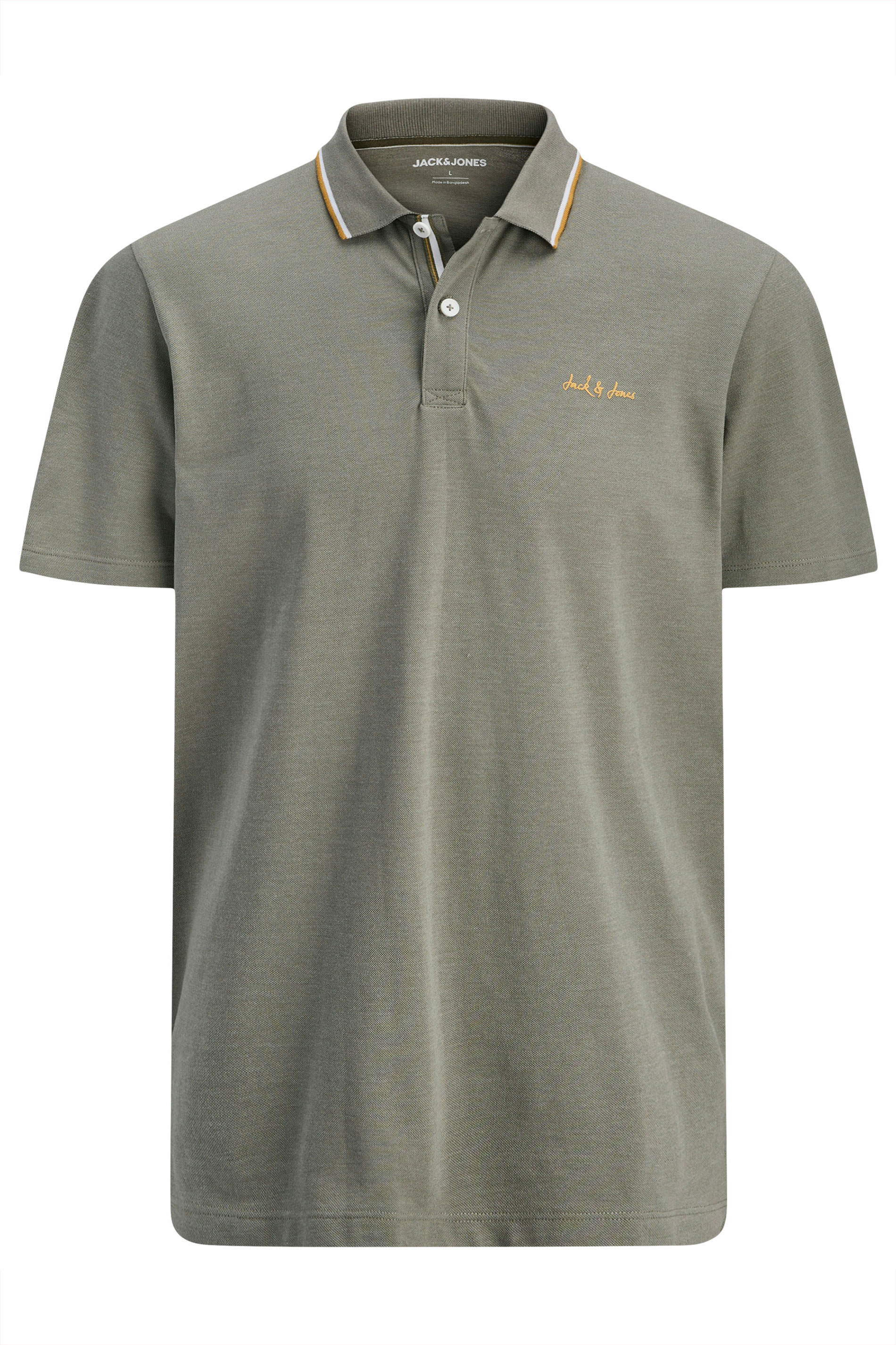 JACK & JONES Big & Tall Light Green Polo Shirt | BadRhino 2