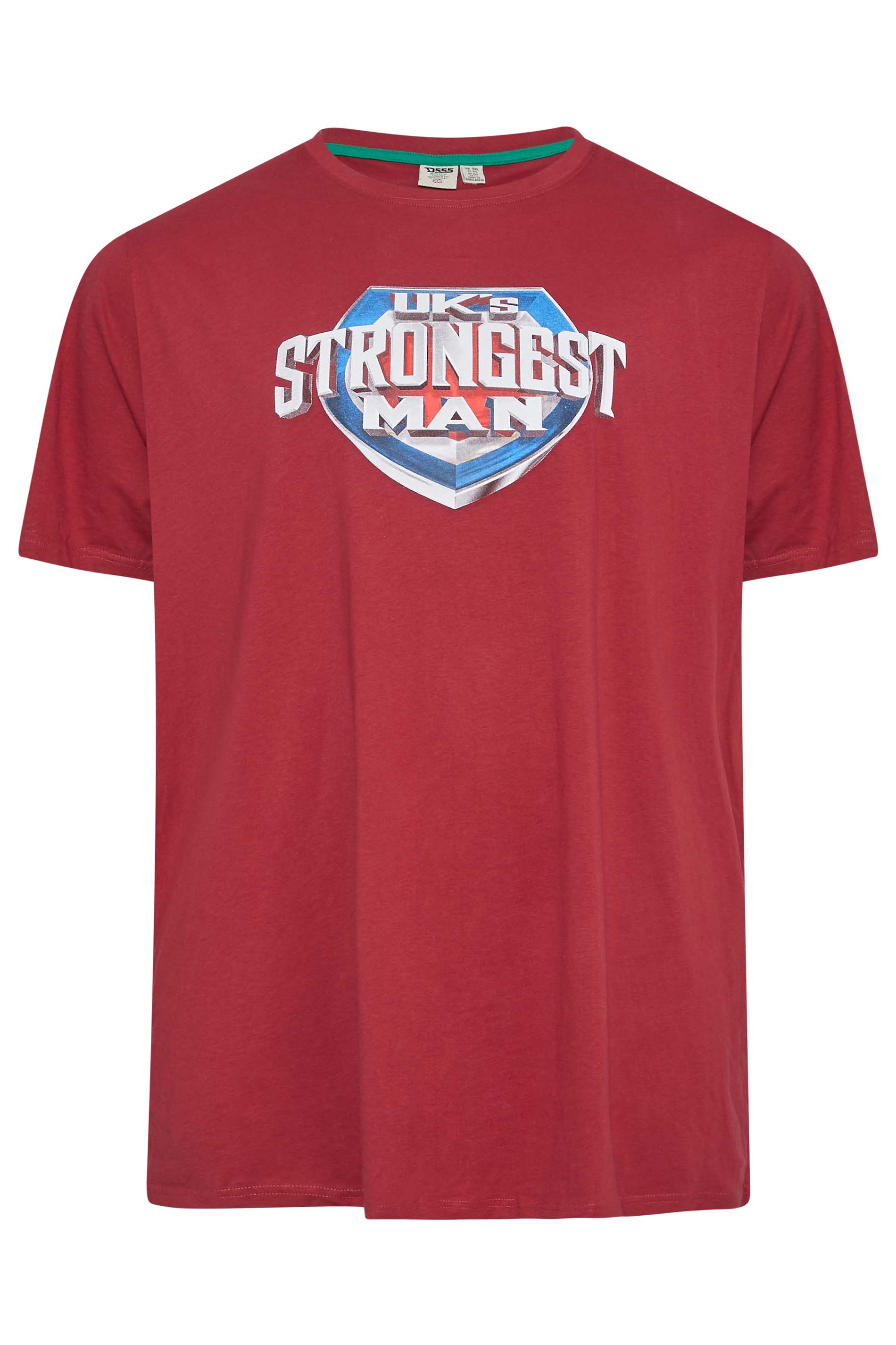 BadRhino Big & Tall Burgundy Red Ultimate Strongman T-Shirt 1