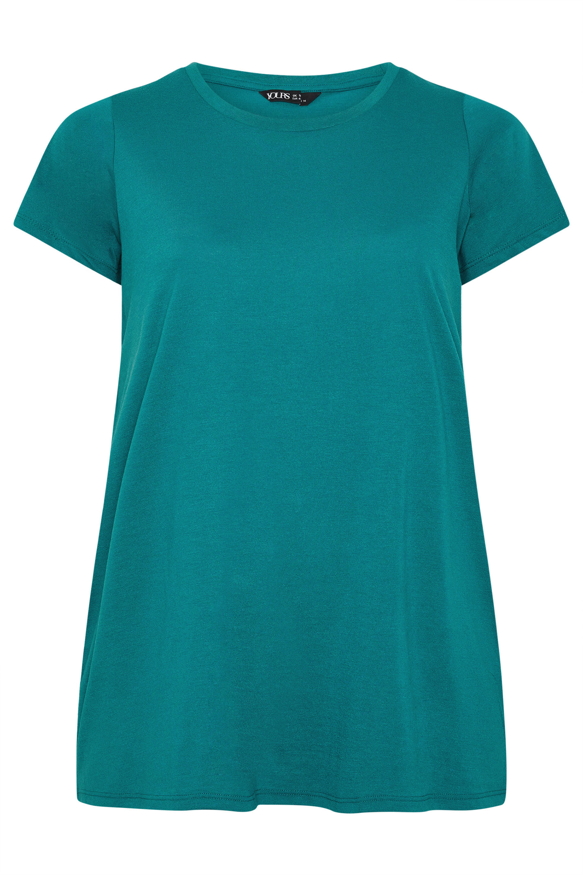 YOURS 2 PACK Plus Size Green & Pink Short Sleeve Core T-Shirts | Yours Clothing 9