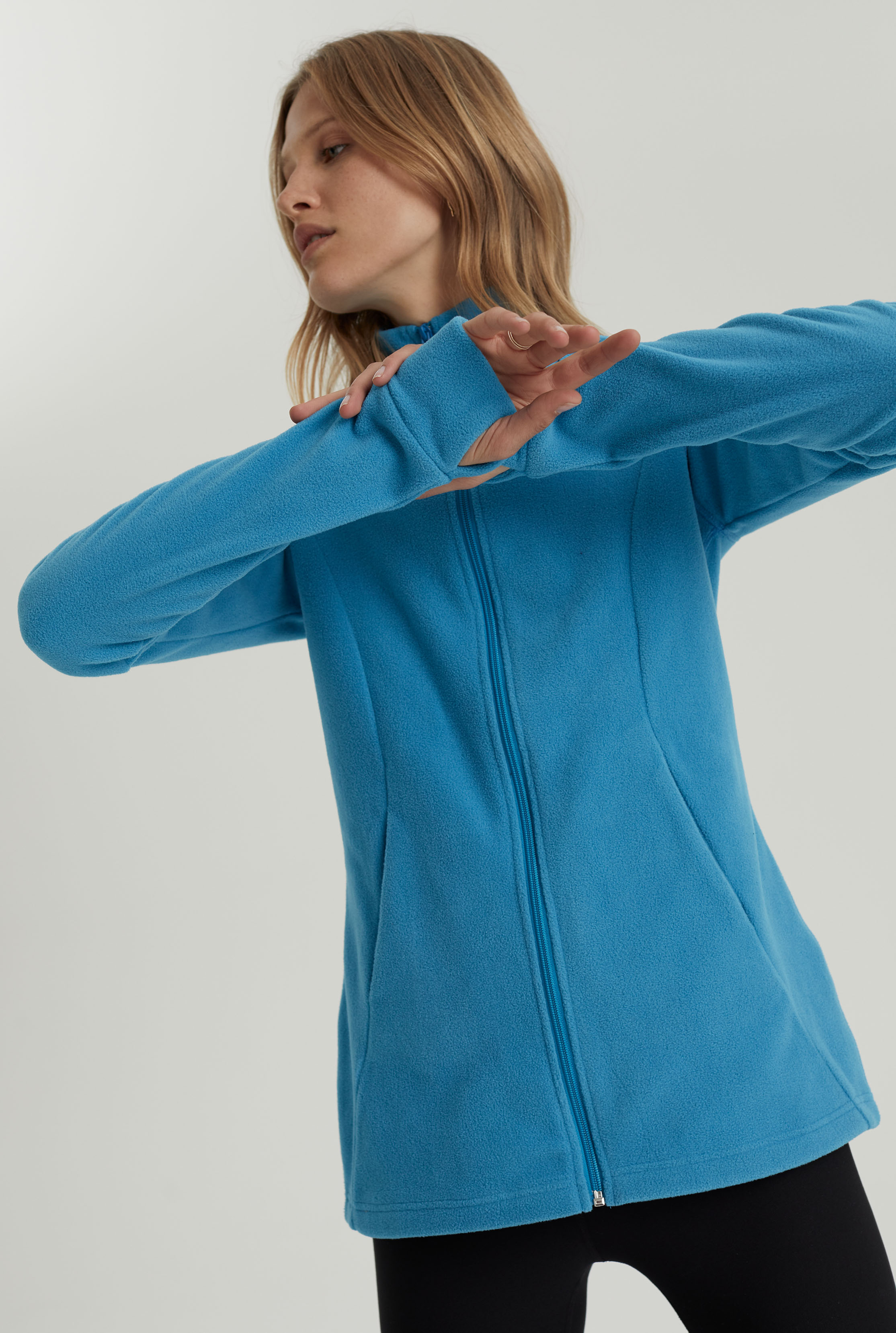 Funnel Neck Zip Microfleece | Long Tall Sally