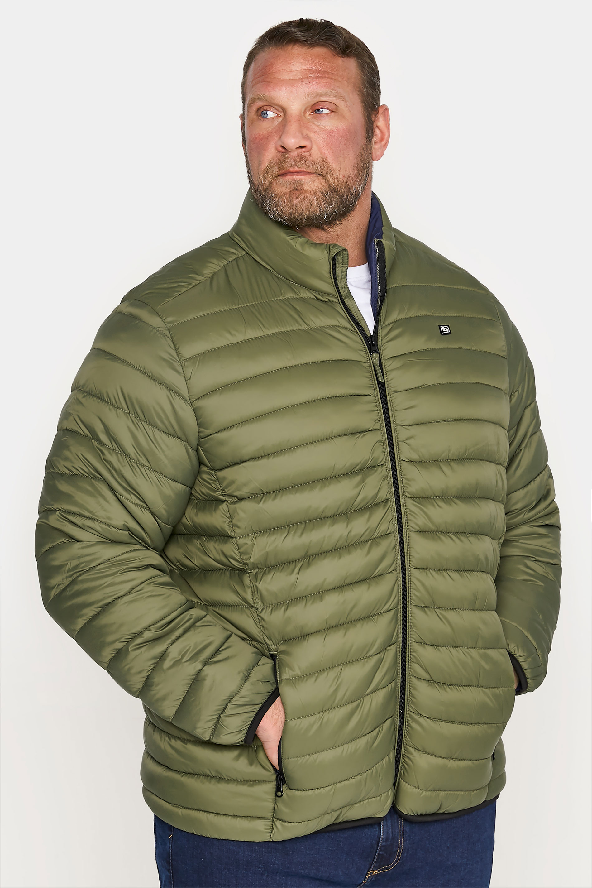 BLEND Big & Tall Green Padded Jacket 1