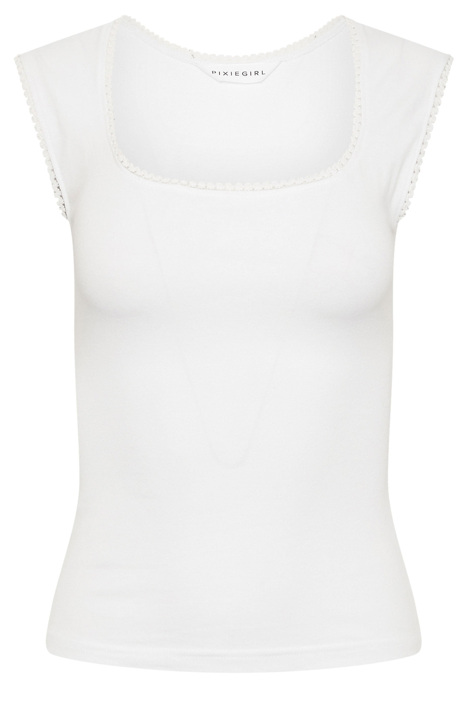 PixieGirl Petite 2 PACK Women's White & Blue Stripe Cotton Vest Top | PixieGirl 8