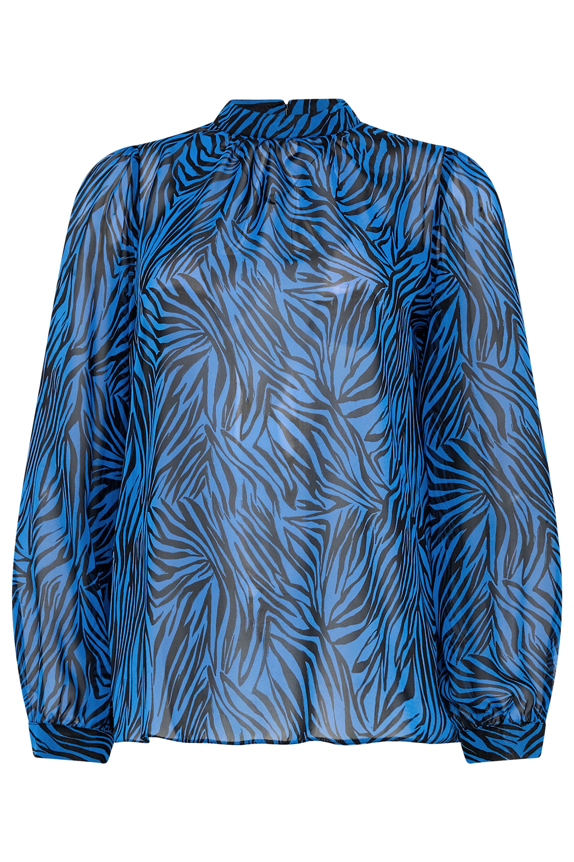 M&Co Blue Zebra Print Blouse | M&Co 5