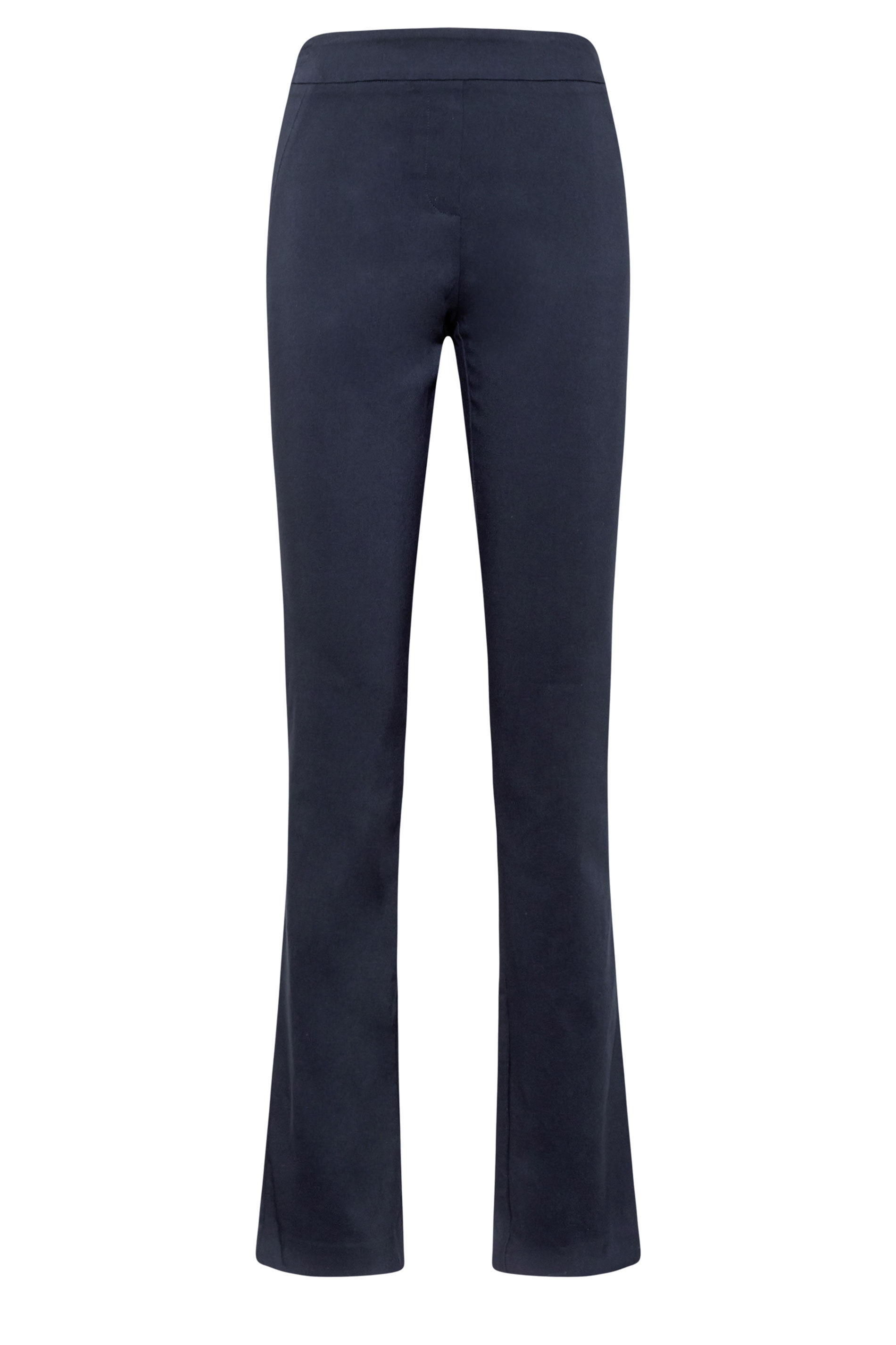 LTS Tall Women's Navy Blue Stretch Straight Leg Trousers | Long Tall Sally