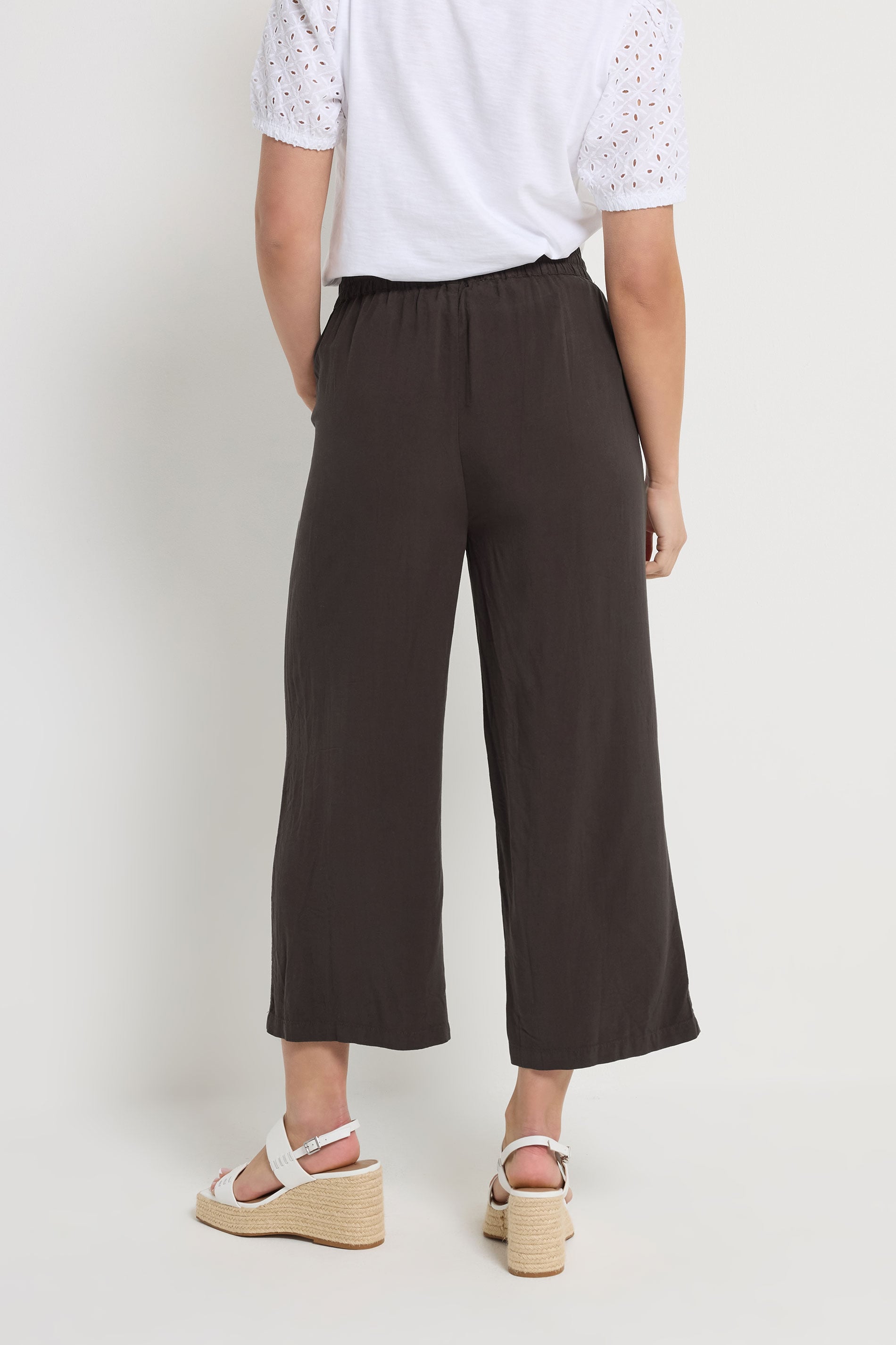 M&Co Chocolate Wide Leg Brown Culottes 2