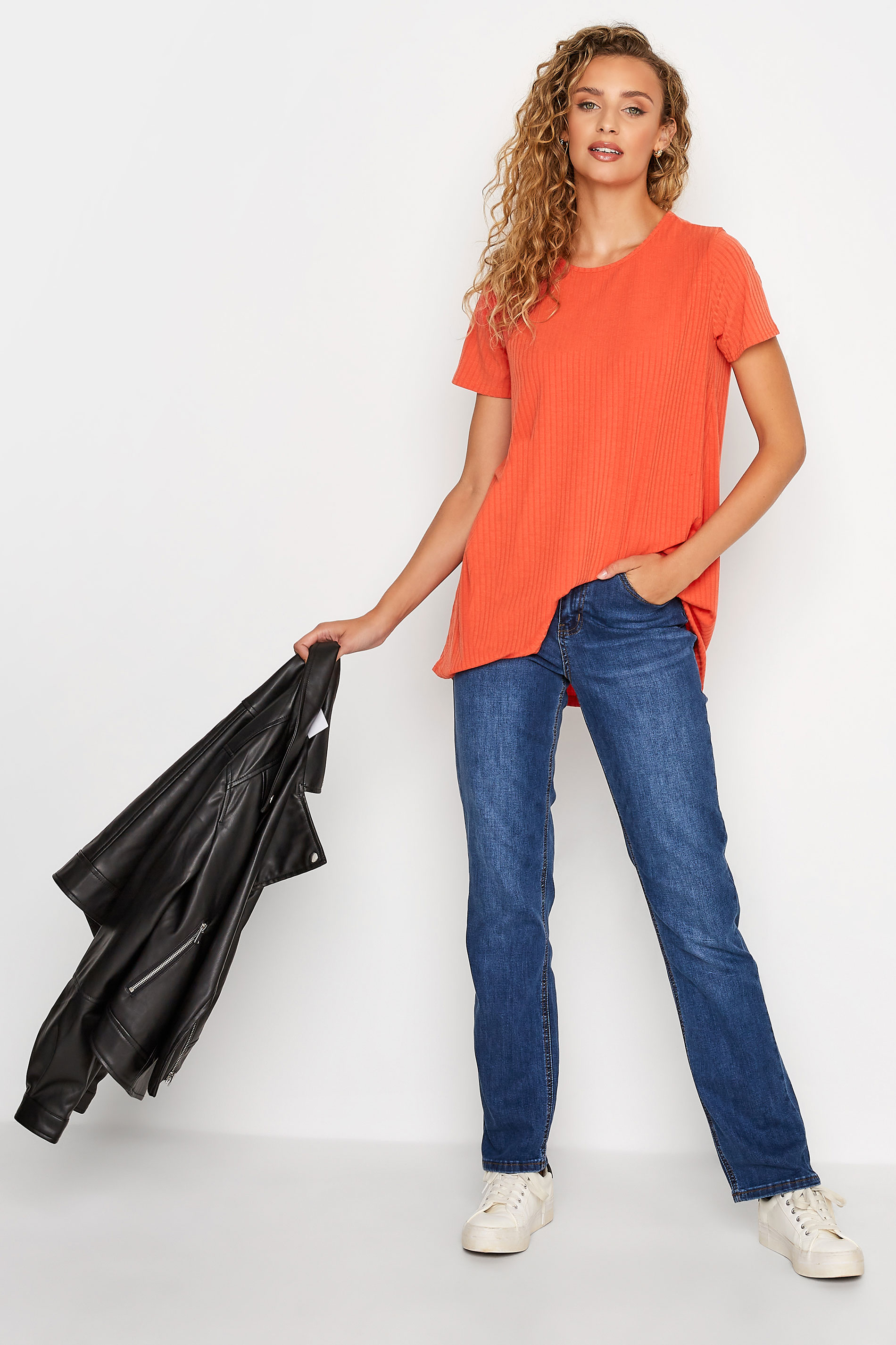 LTS Orange Swing T-Shirt | Long Tall Sally  2