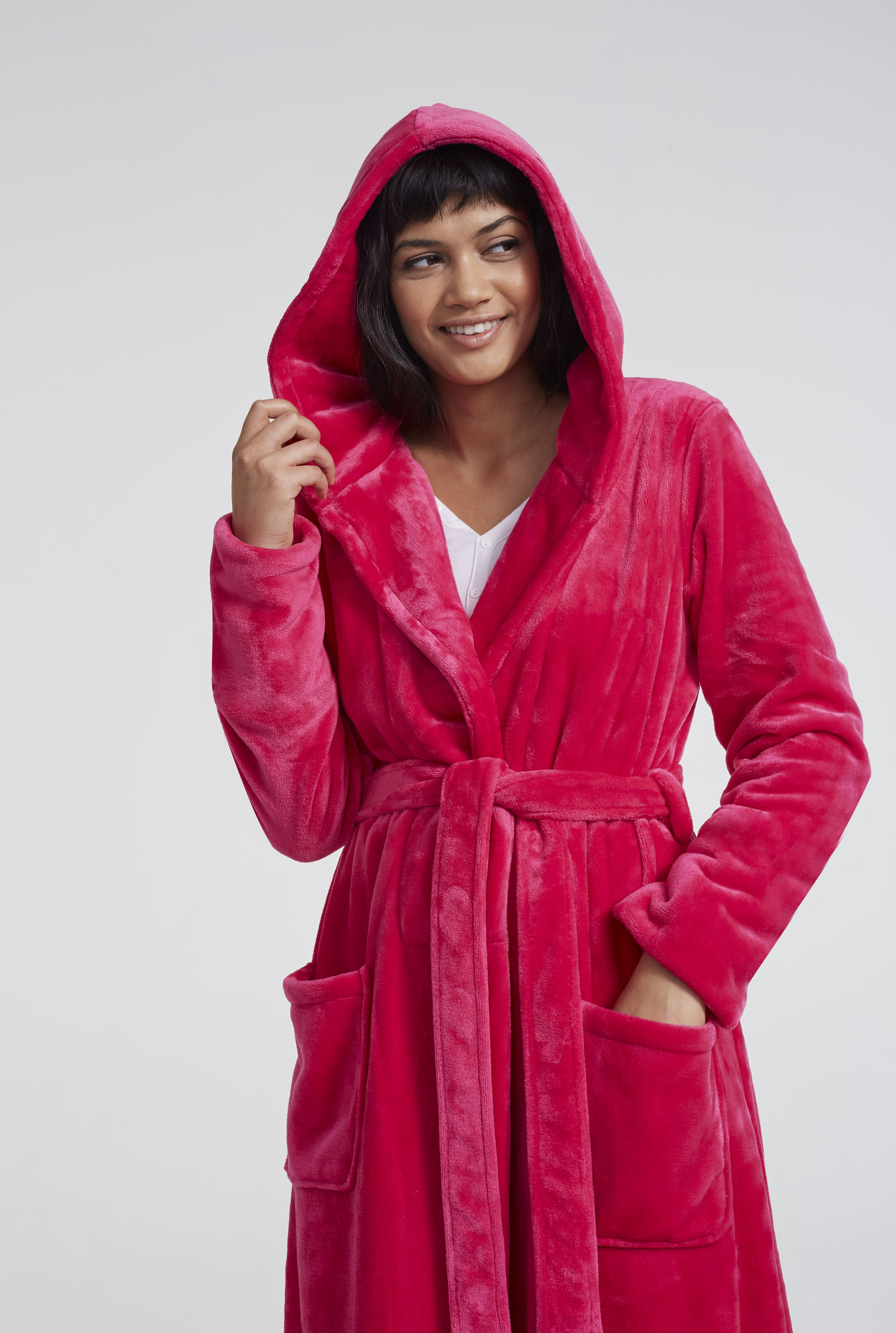 Super Fluffy Hooded Robe | Long Tall Sally