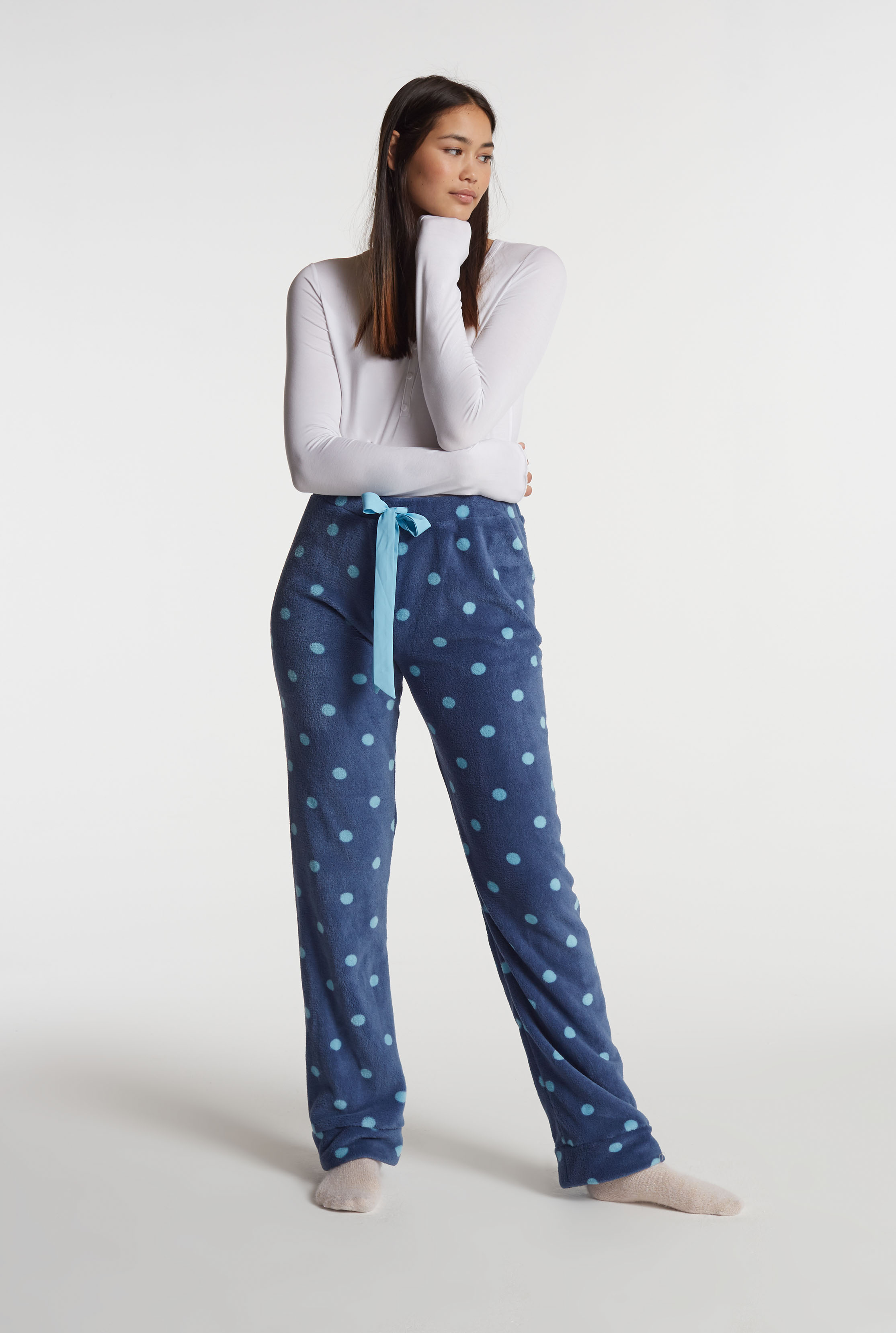 Super Fluffy Spot PJ Pant | Long Tall Sally