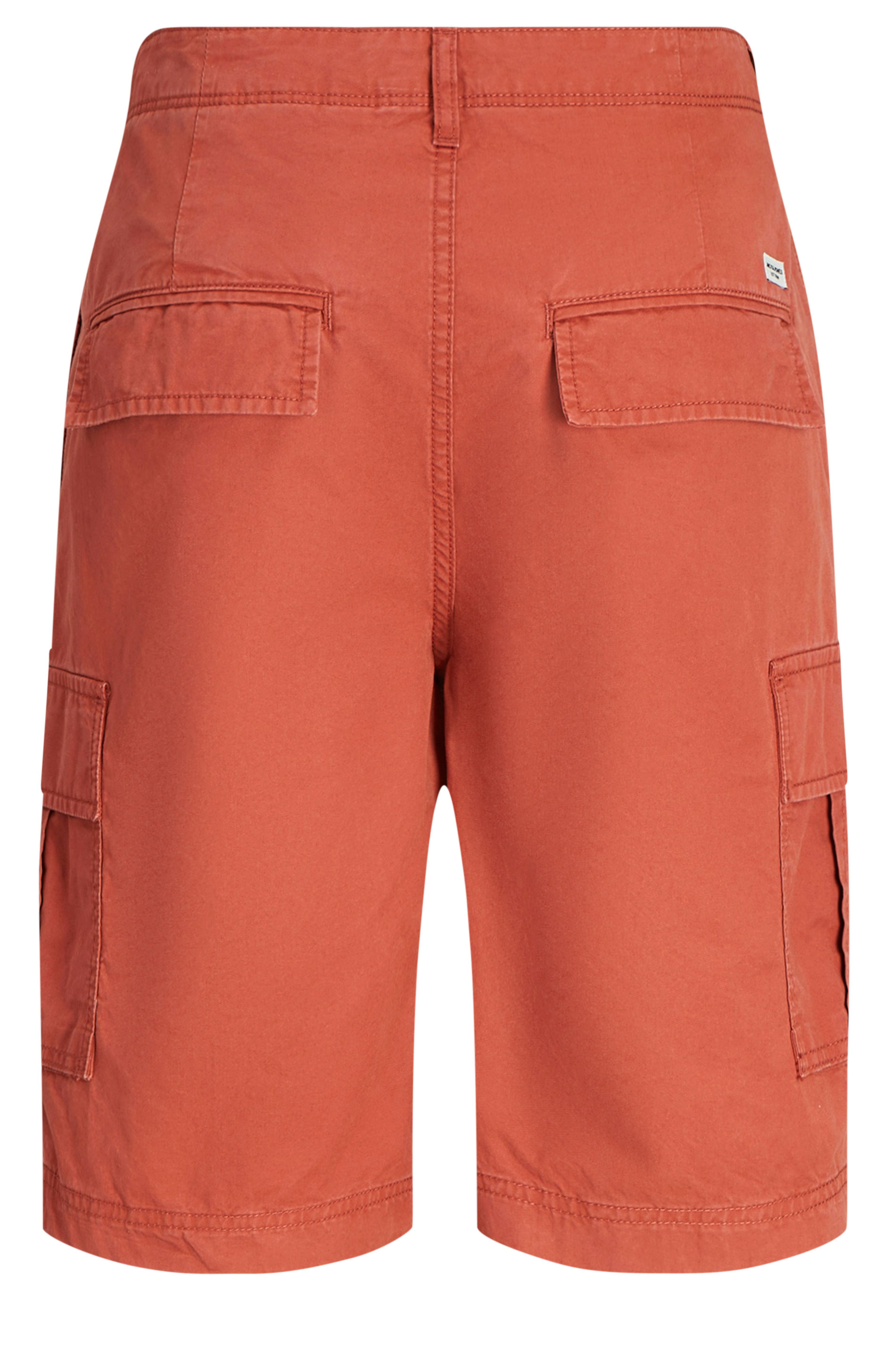 JACK & JONES Big & Tall Orange Cargo Shorts | BadRhino 2