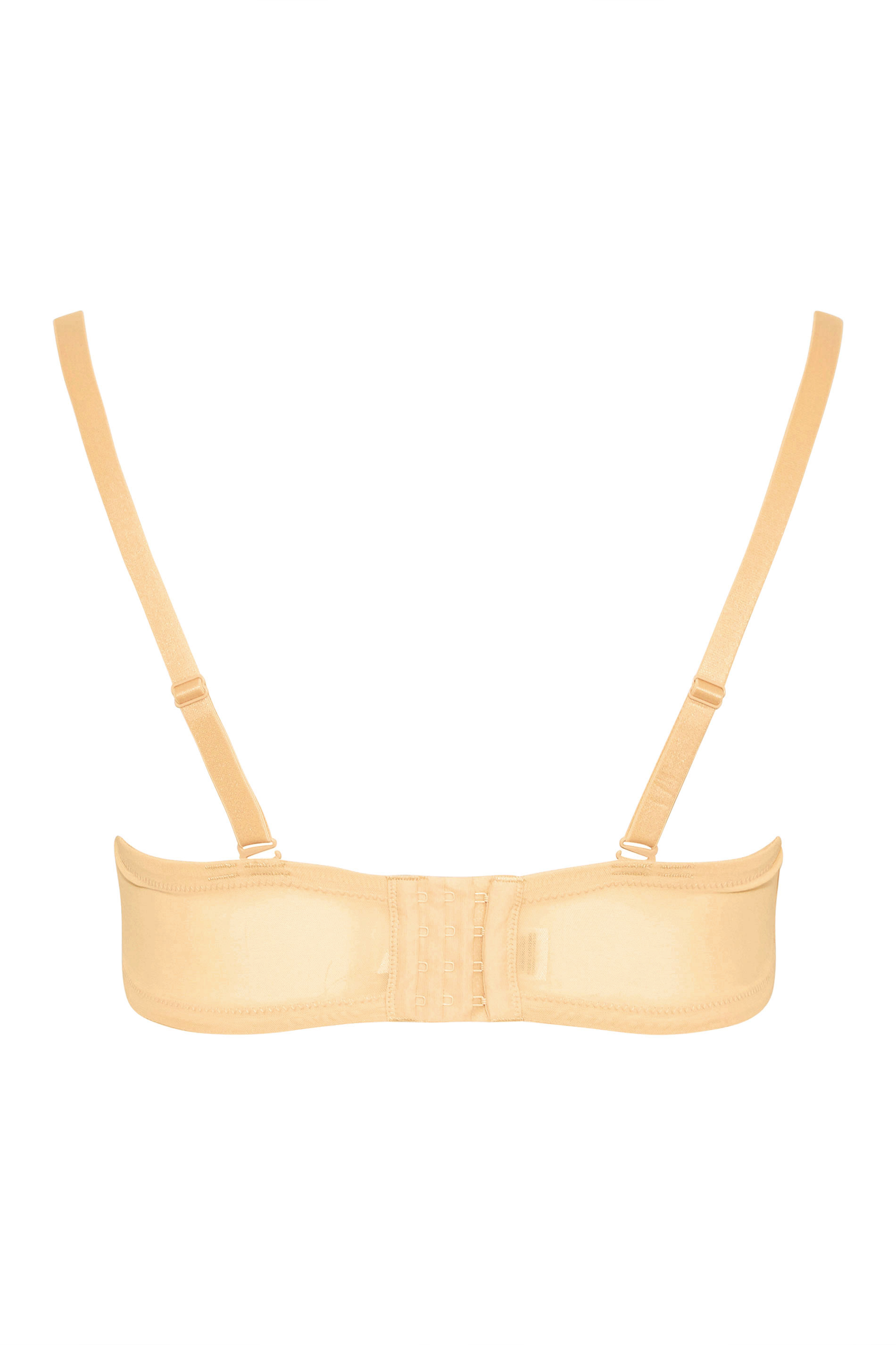 Plus Size Nude Moulded Underwired Full Cup Multiway Bra With Removable  Straps