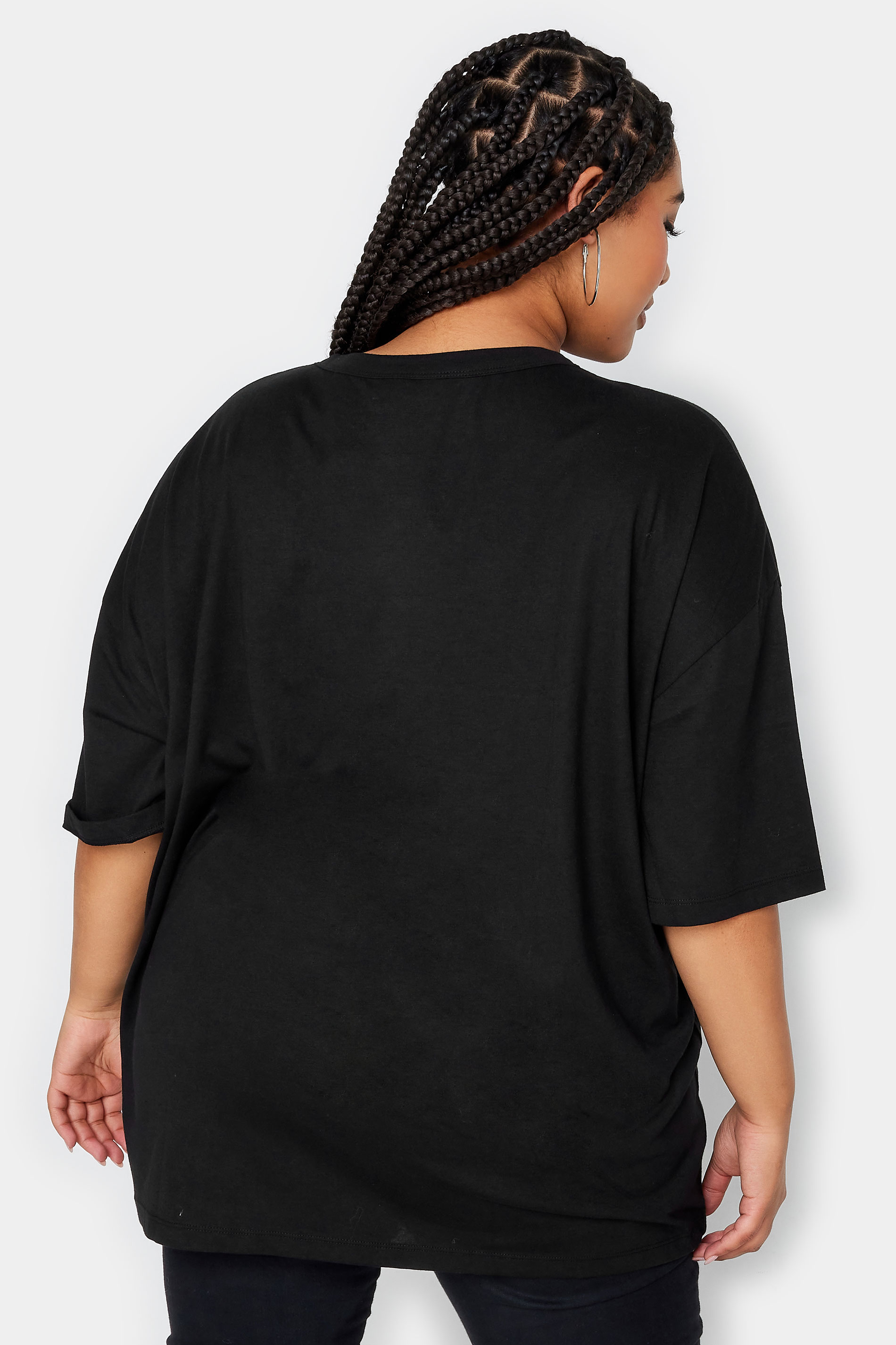 YOURS Plus Size Black 'Arizona' Print Ring Detail T-Shirt | Yours Clothing  3