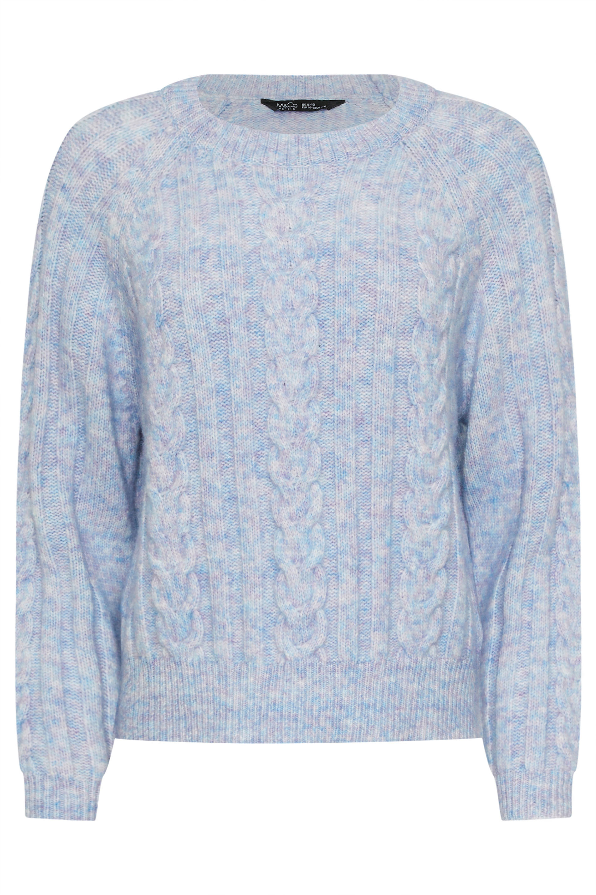M&Co Petite Blue Cable Knitted Jumper | M&Co 5