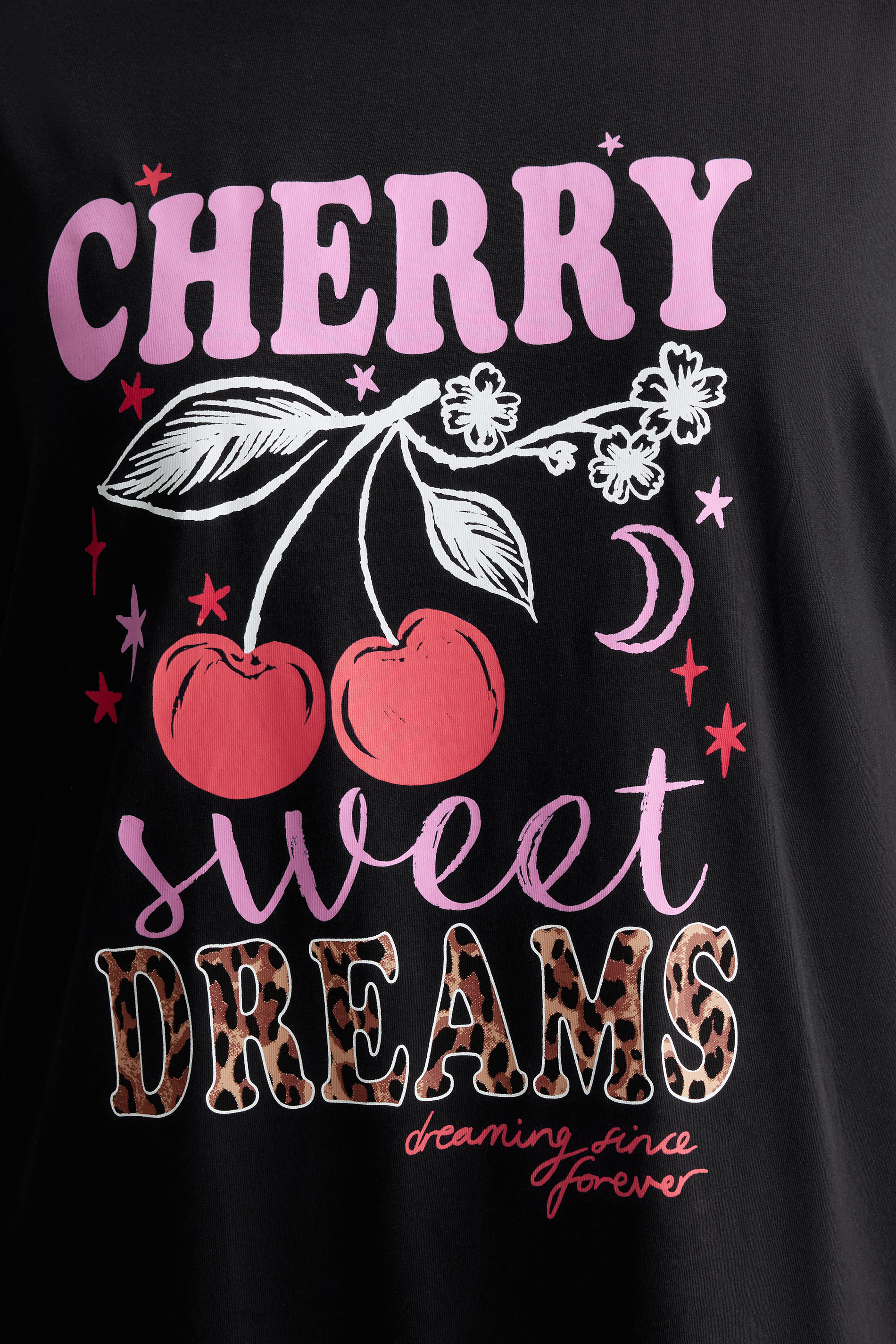 YOURS Plus Size 'Cherry Sweet Dreams' Sleep tee Nightdress | Yours Clothing 4
