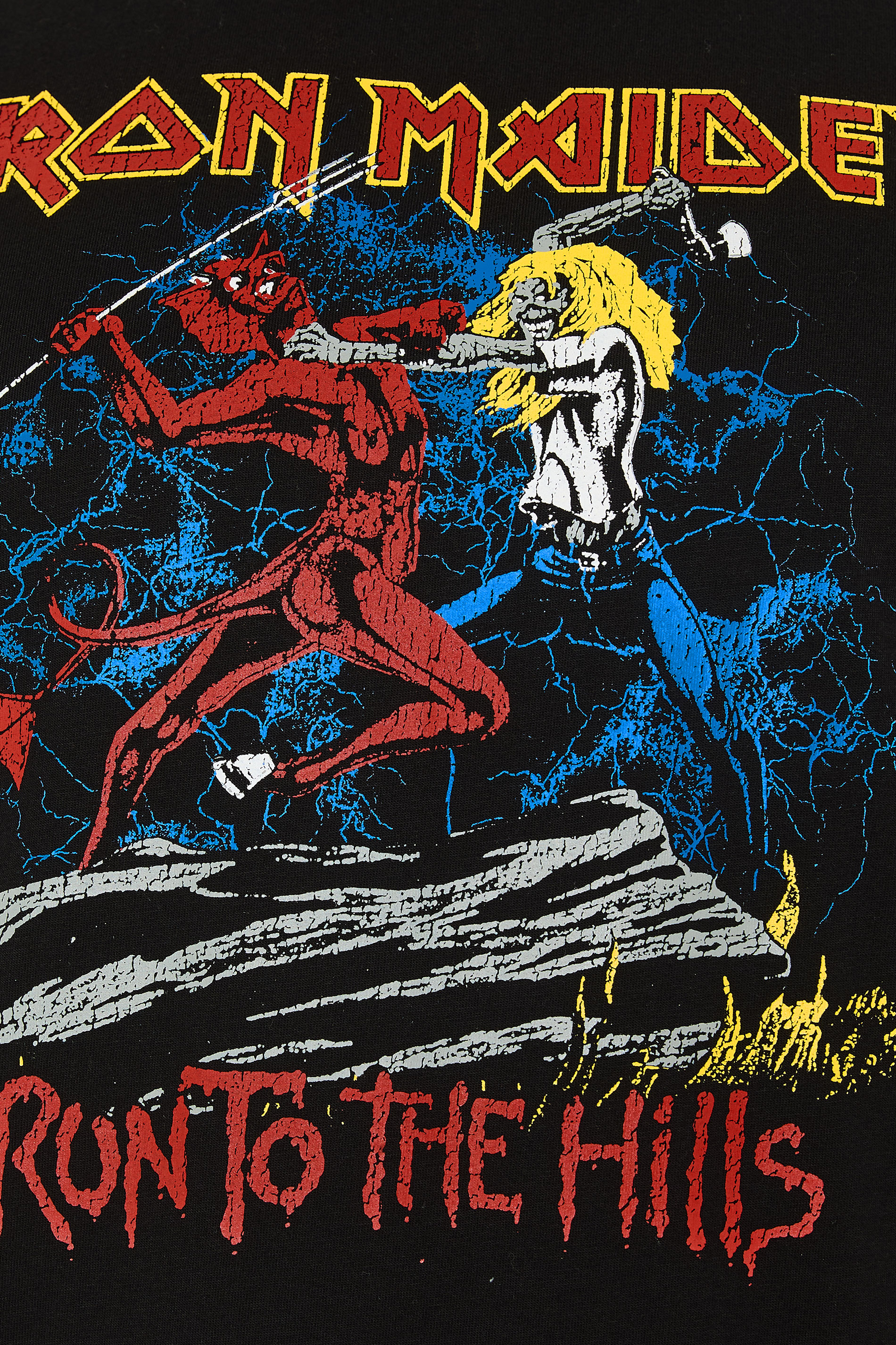 BadRhino Big & Tall Black Iron Maiden Graphic Short Sleeve T-Shirt | BadRhino 7