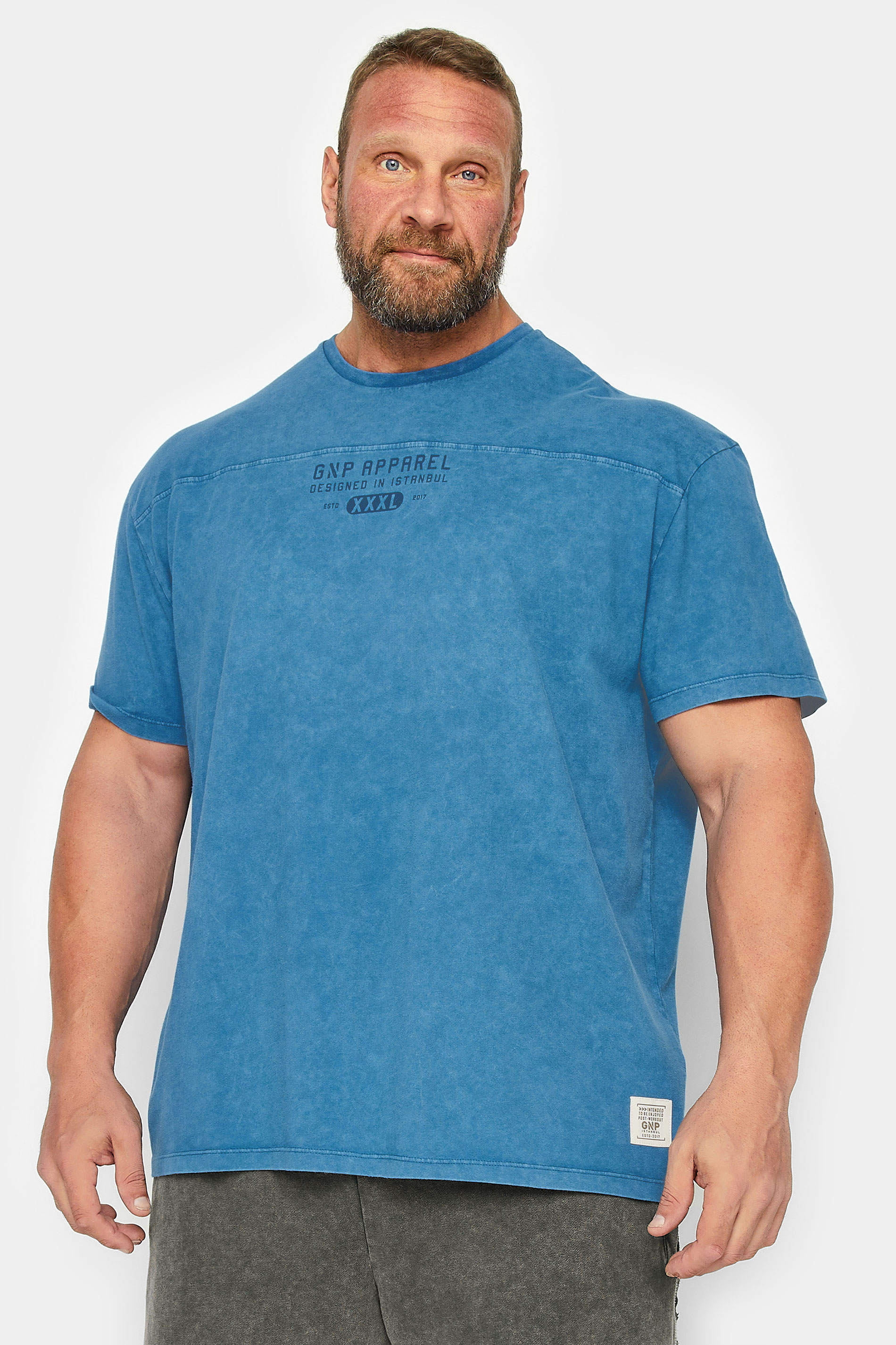 GNP Big & Tall Blue Logo T-Shirt | BadRhino  1