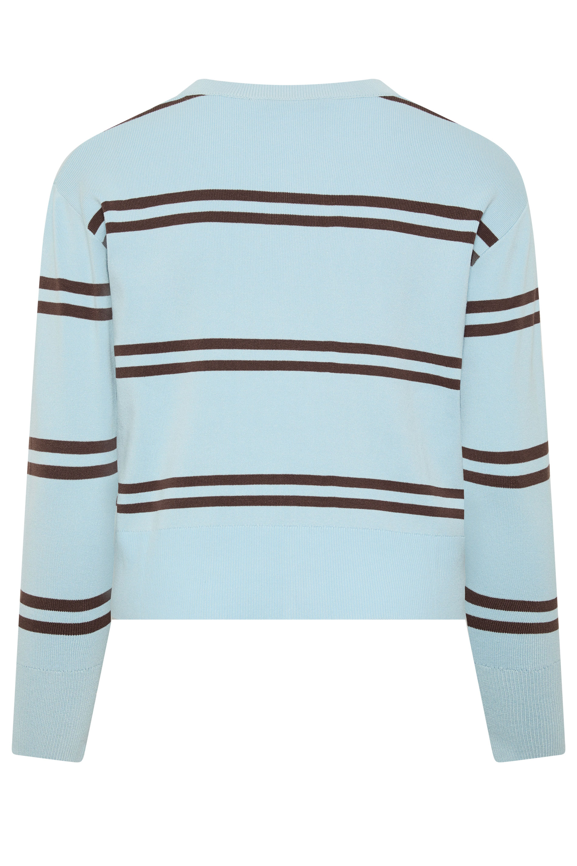 LIMITED COLLECTION Plus Size Blue & Brown Stripe Cardigan | Yours Clothing 7