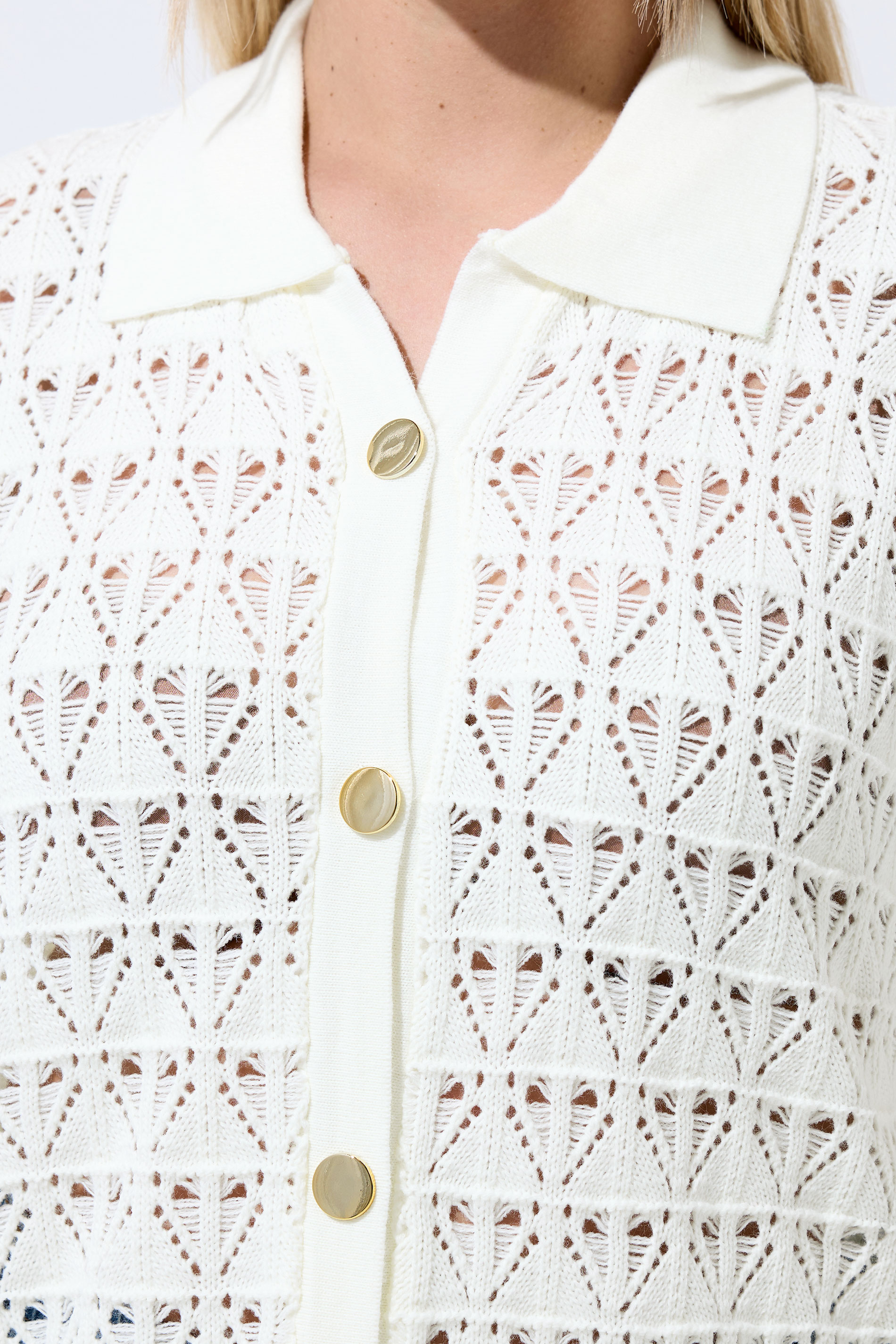 LIMITED COLLECTION Plus Size White Crochet Shirt | Yours Clothing 4