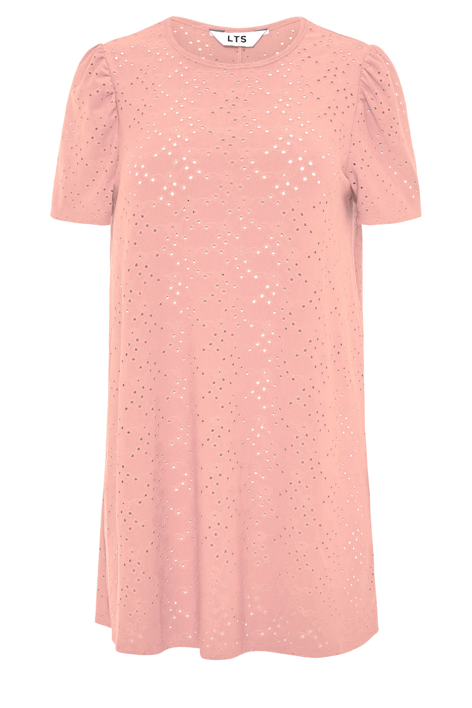 LTS Rose Pink Broidery Puff Sleeve Top| Long Tall Sally | Long Tall Sally