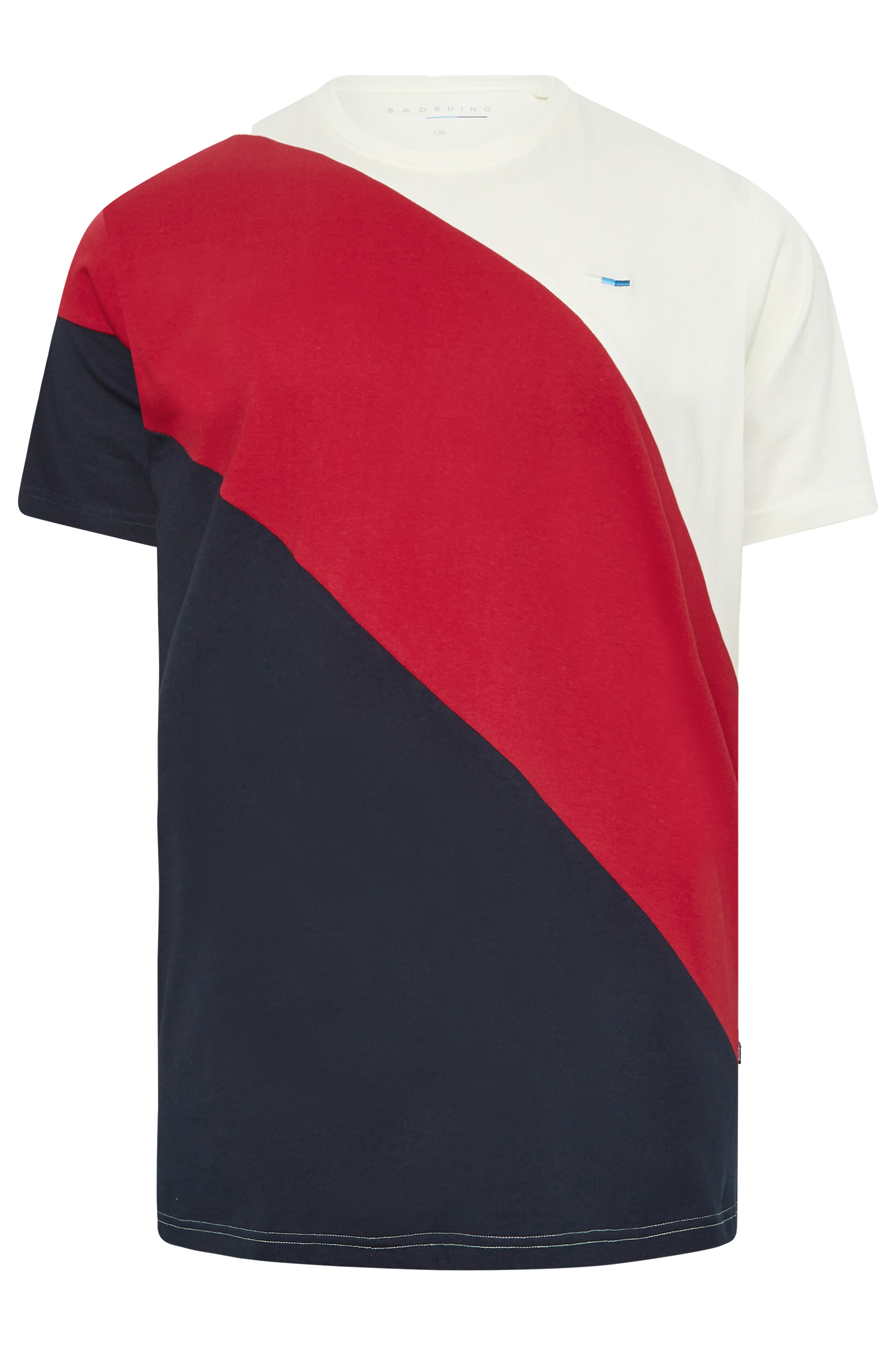 BadRhino Big & Tall Red Diagonal Stripe T-Shirt | BadRhino 3