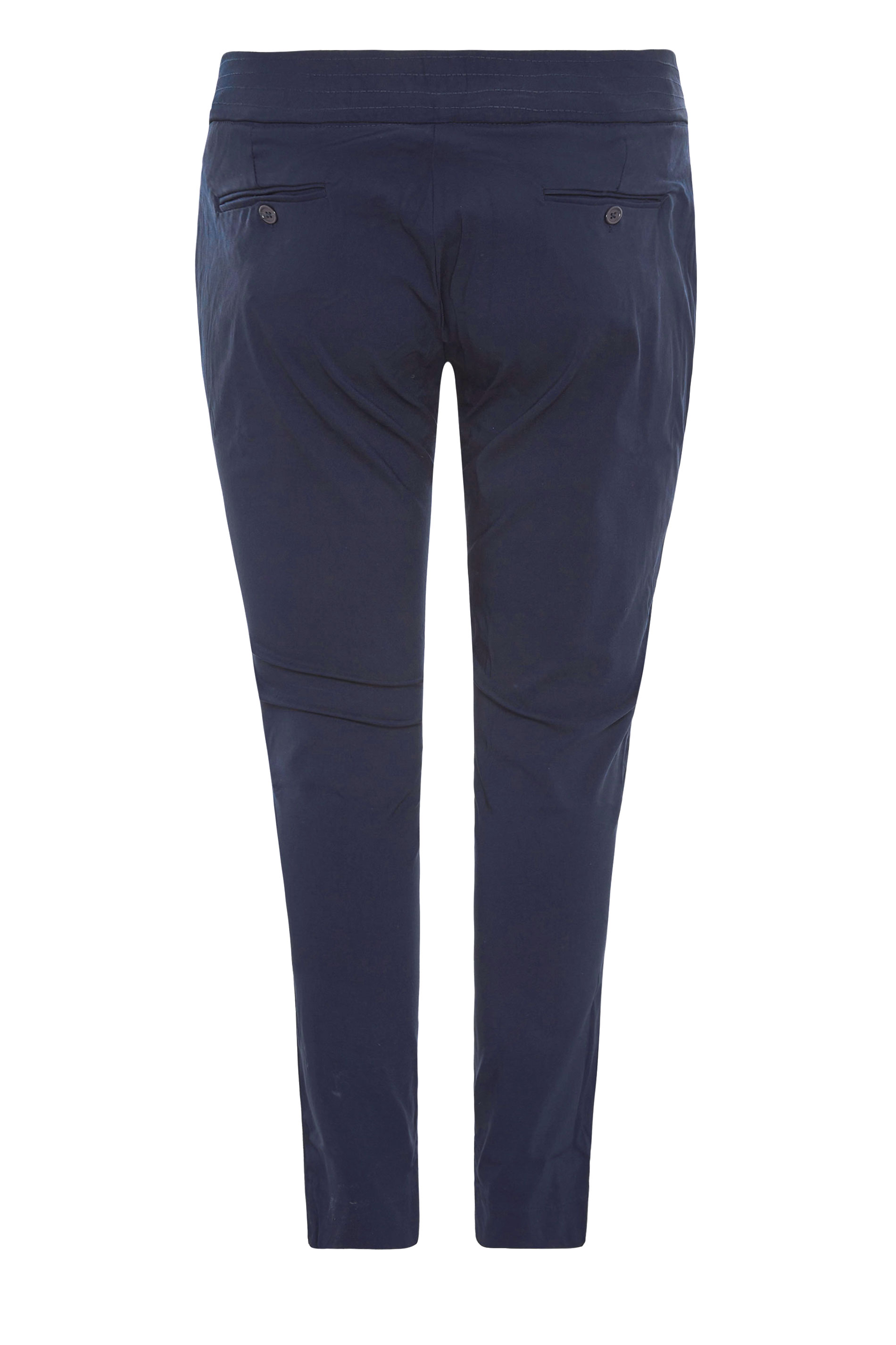 Navy Bengaline Stretch Trousers | Yours Clothing