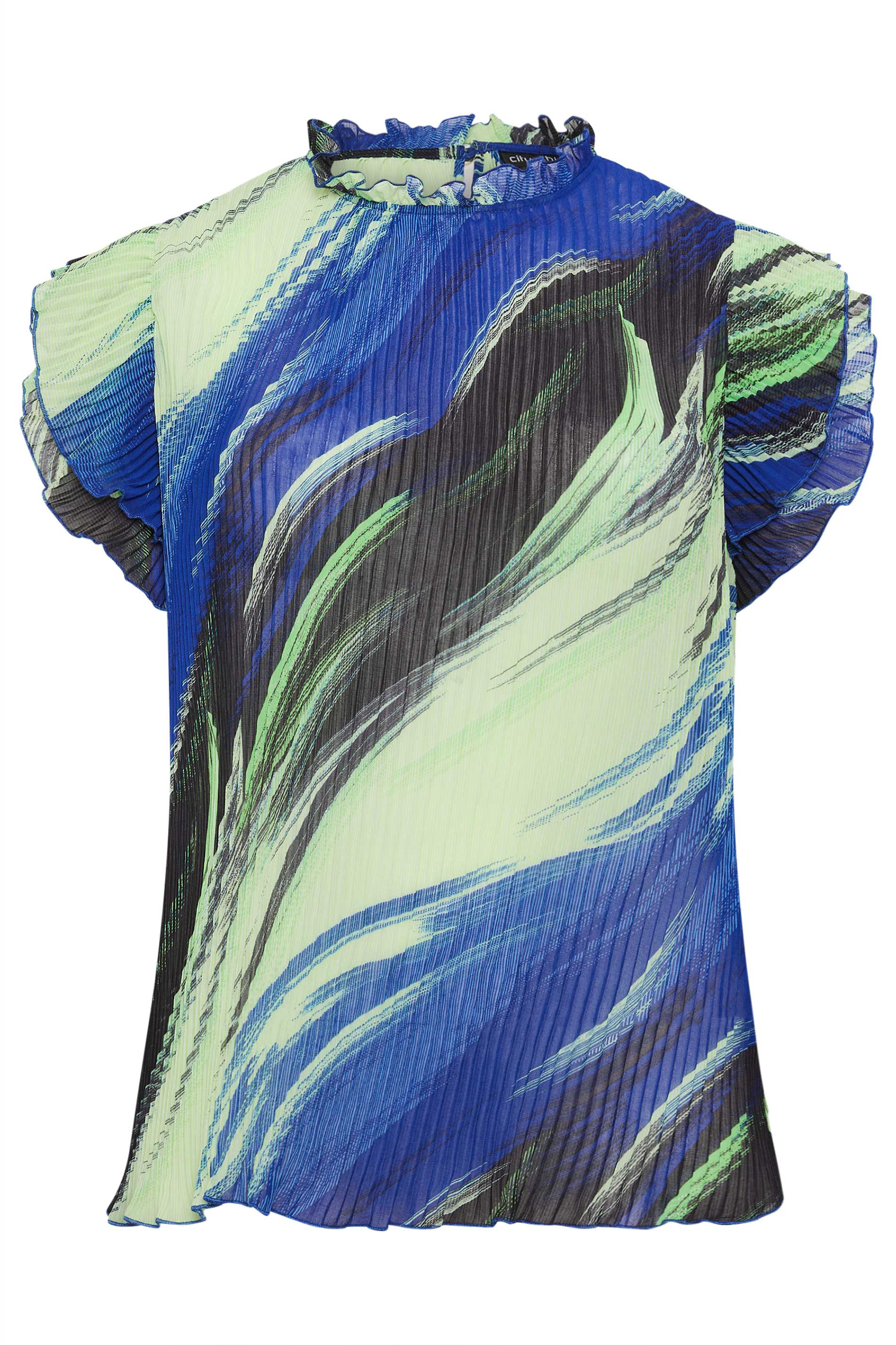 Evans Blue Multi Abstract Top 1