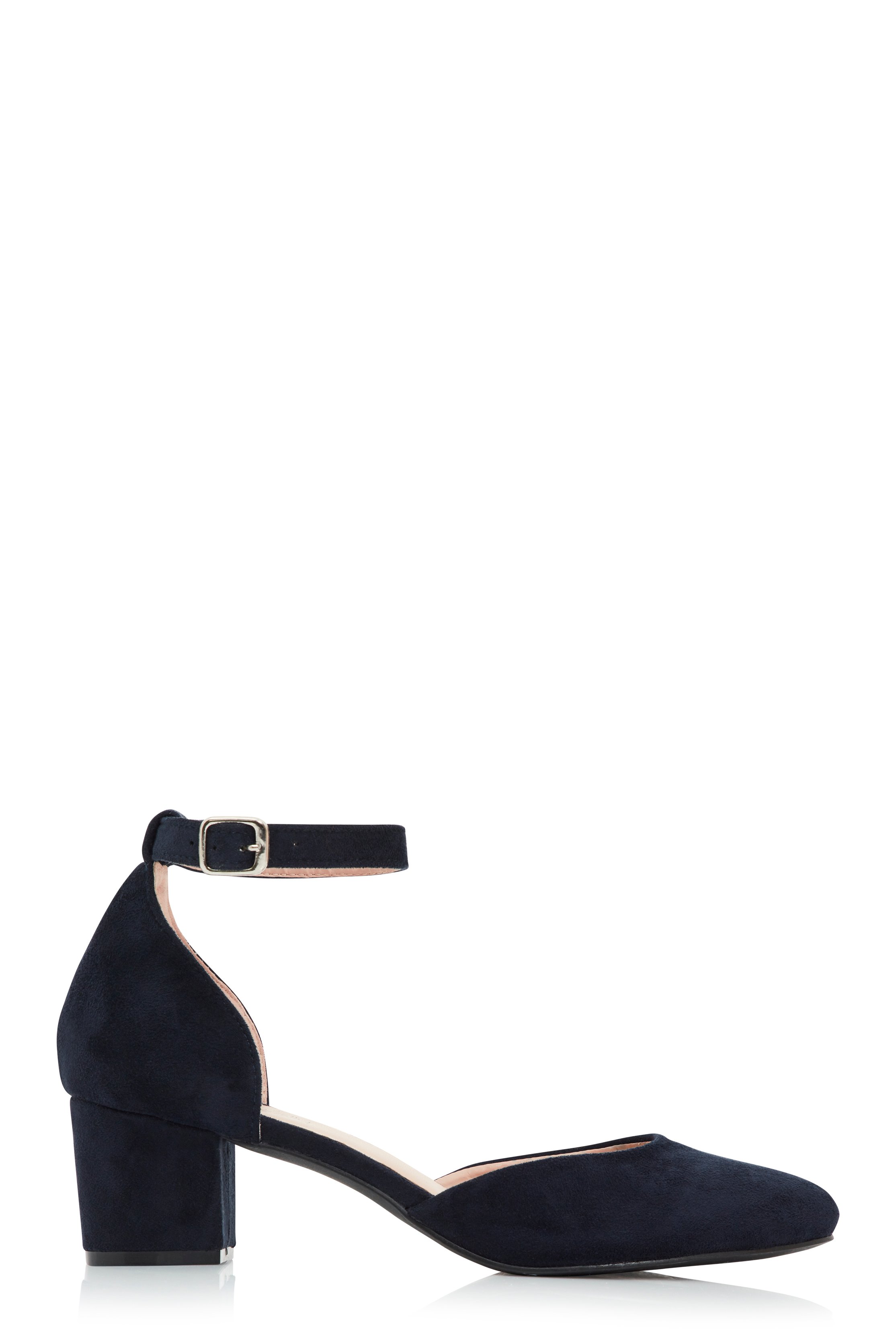 Navy Block Heel Shoe | Long Tall Sally