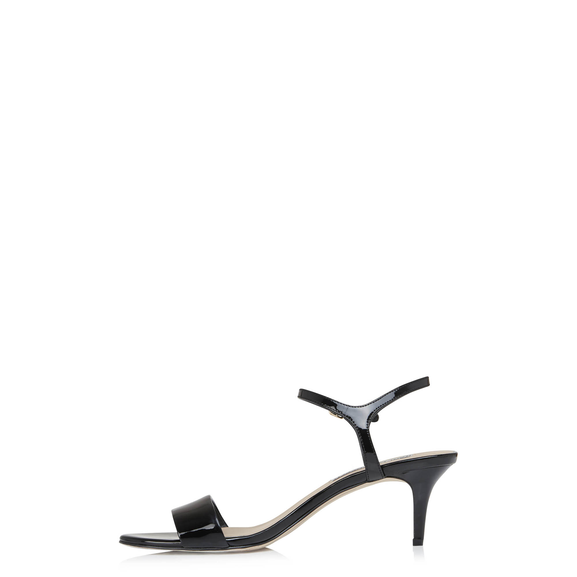 KARL LAGERFELD PARIS Black Demas Heel Sandals | Long Tall Sally