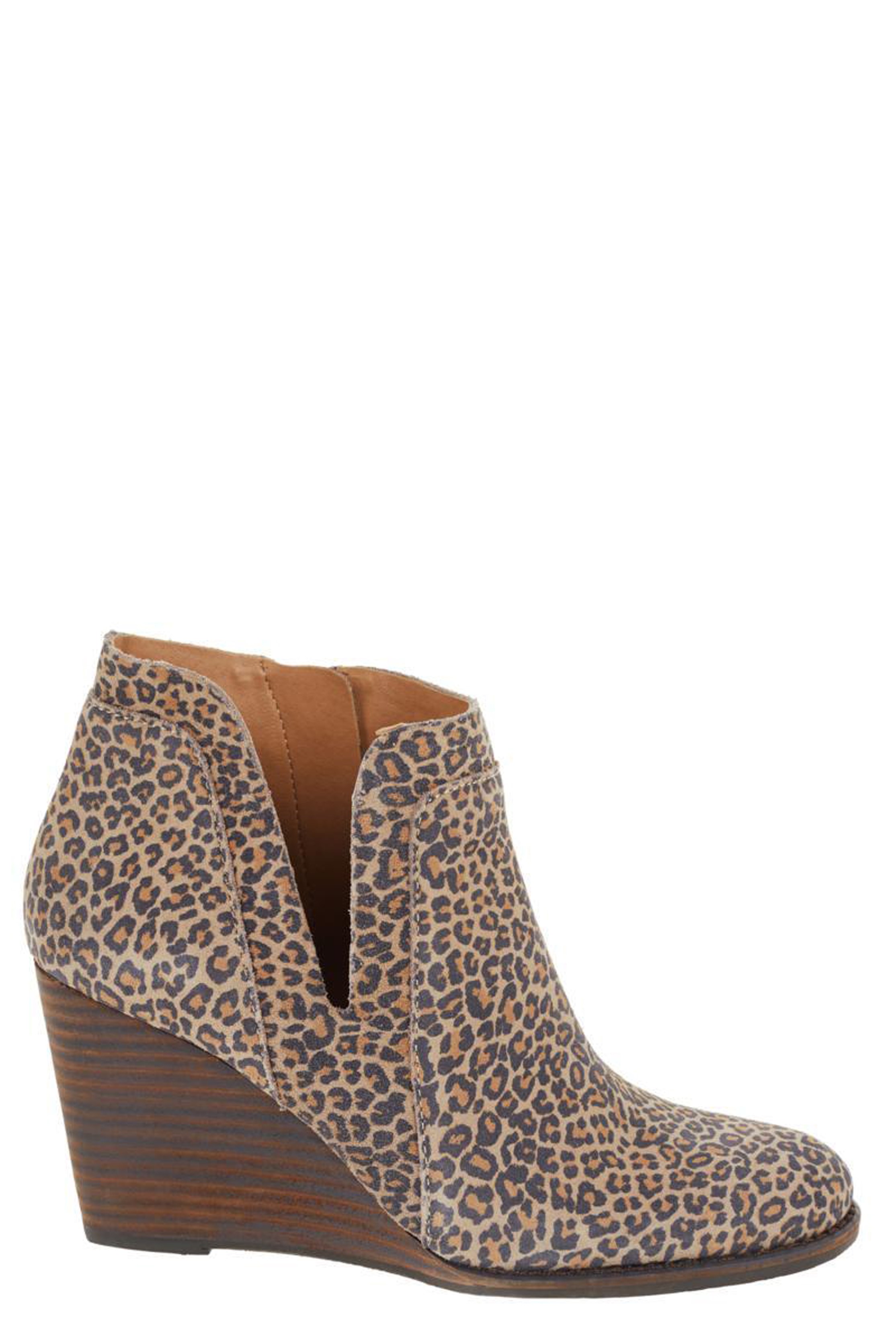 LUCKY BRAND YABBA Natural Leopard Wedge 