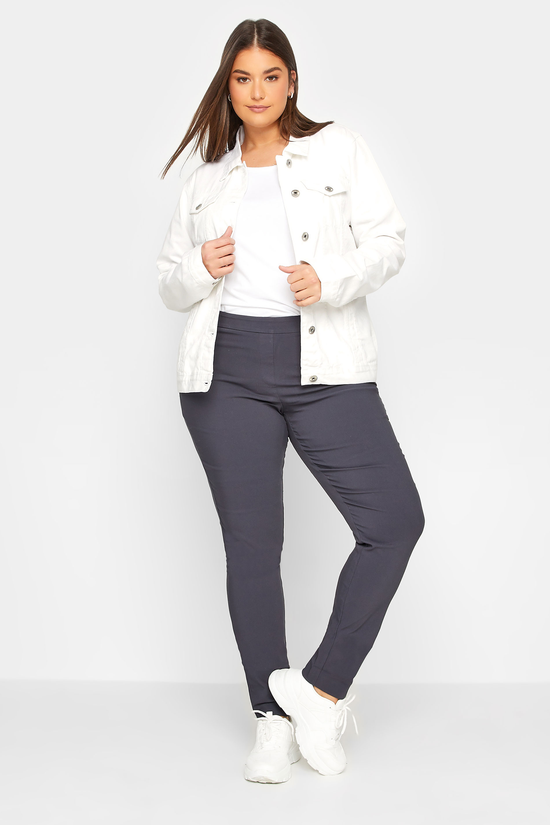 LTS Tall Women's White Denim Jacket | Long Tall Sally 2