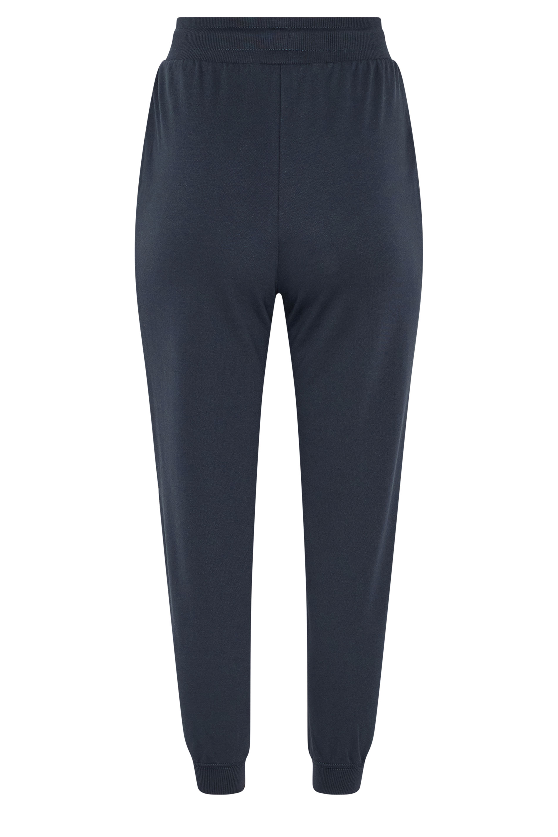 PixieGirl Petite Women's Navy Blue Embroidered Cuffed Joggers | PixieGirl  2
