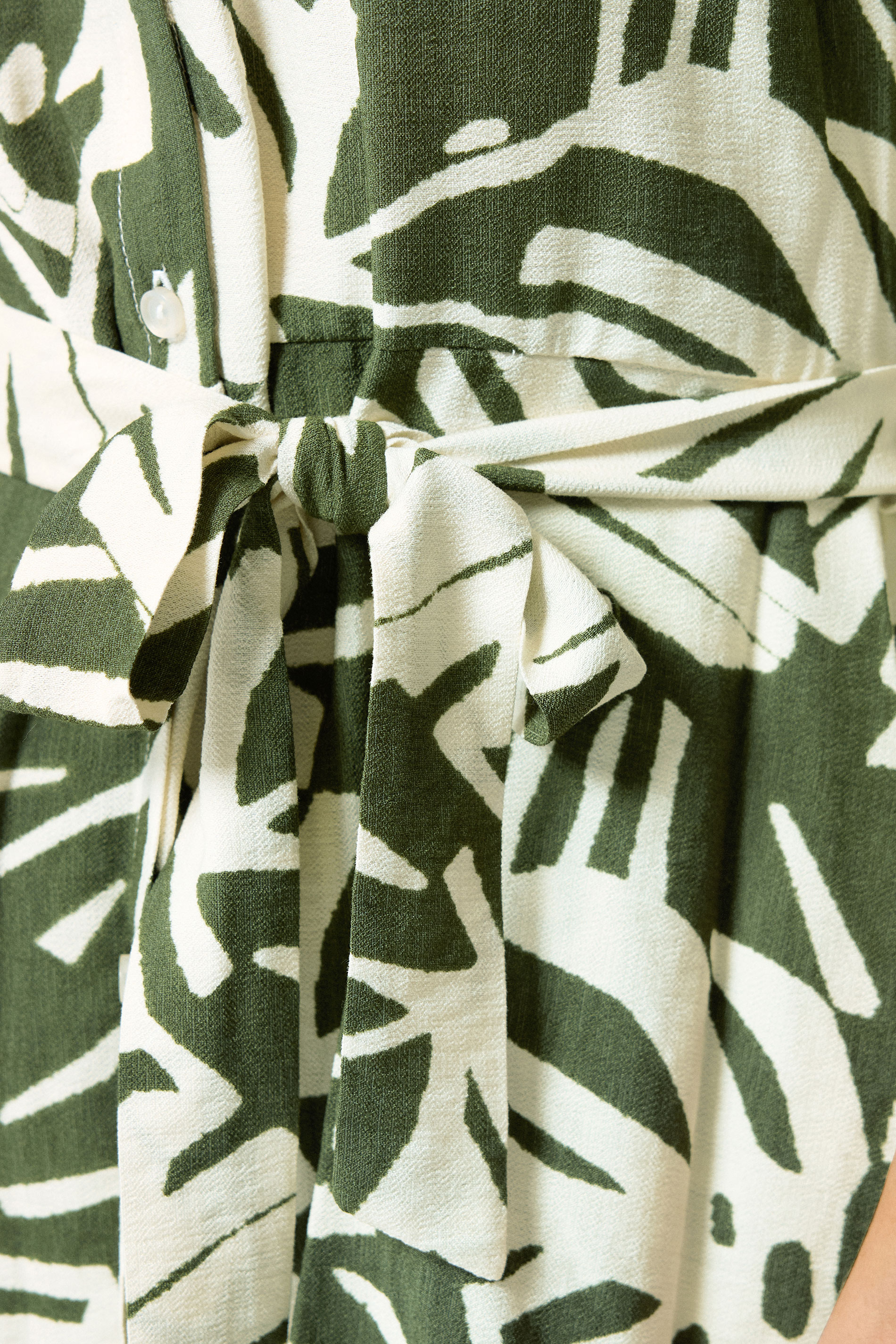 M&Co Green Leaf Print Tunic Shirt | M&Co 4